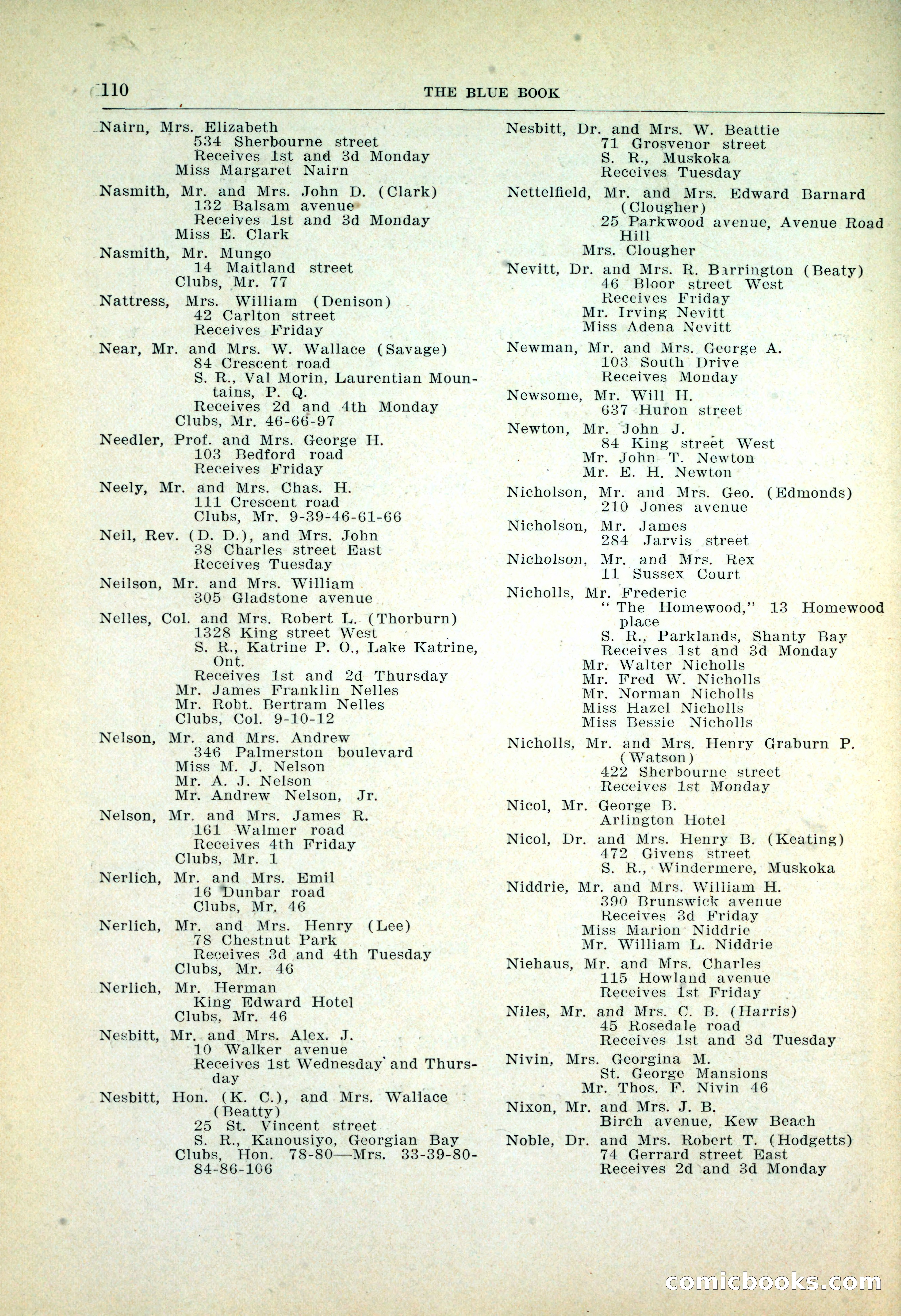 Dau's Blue Book: Toronto, Hamilton and London — page 114 of 198