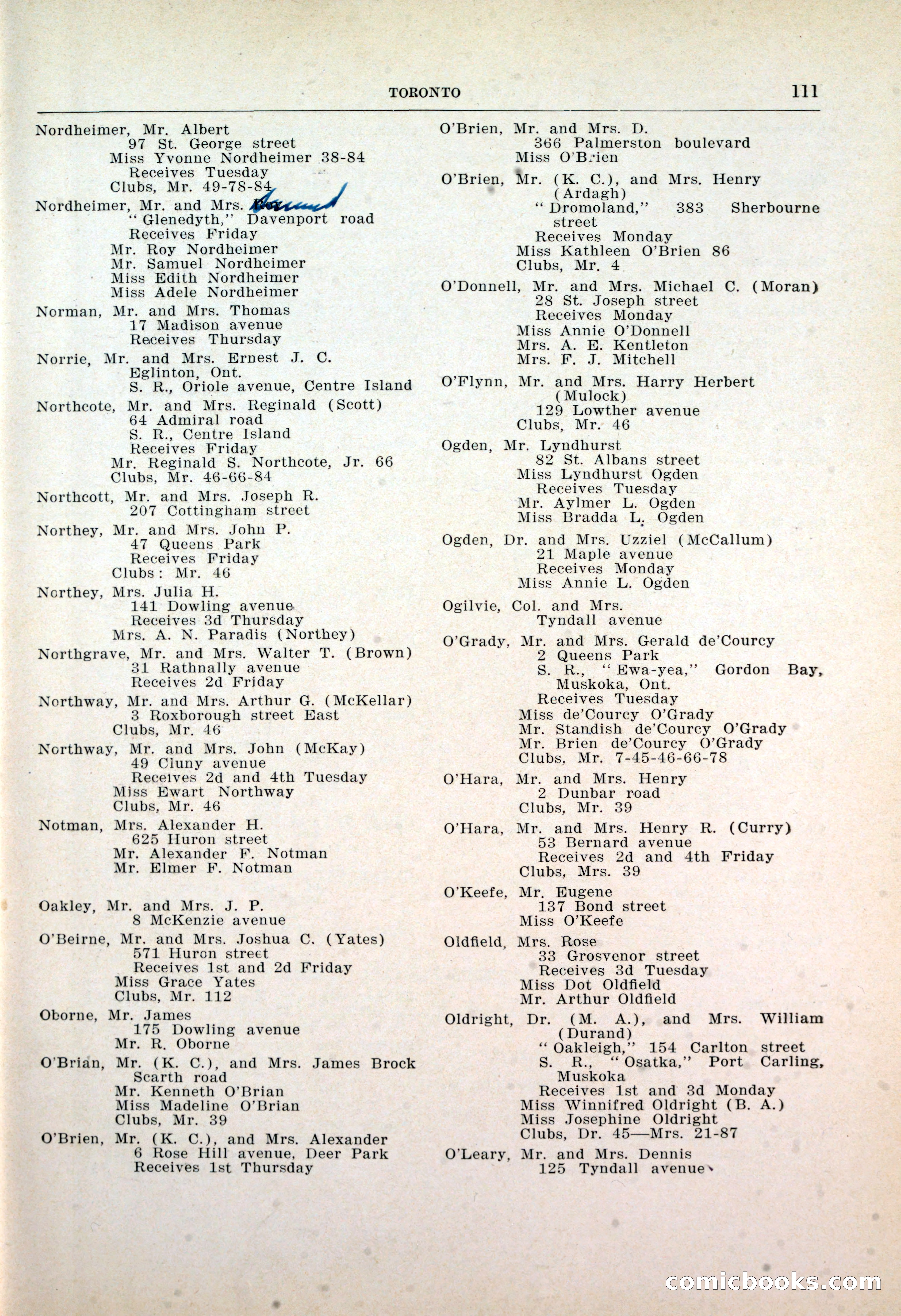 Dau's Blue Book: Toronto, Hamilton and London — page 117 of 198