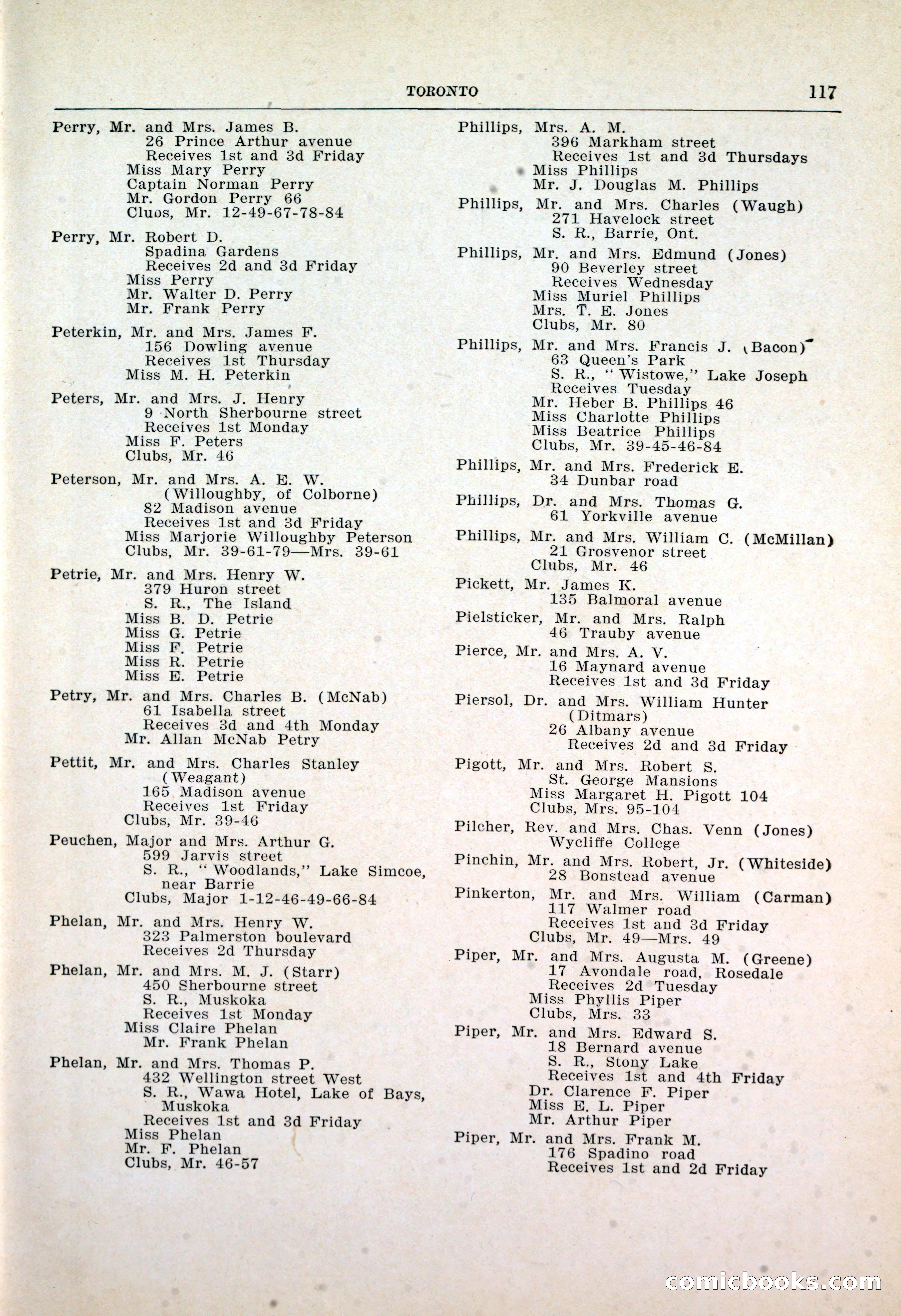 Dau's Blue Book: Toronto, Hamilton and London — page 121 of 198