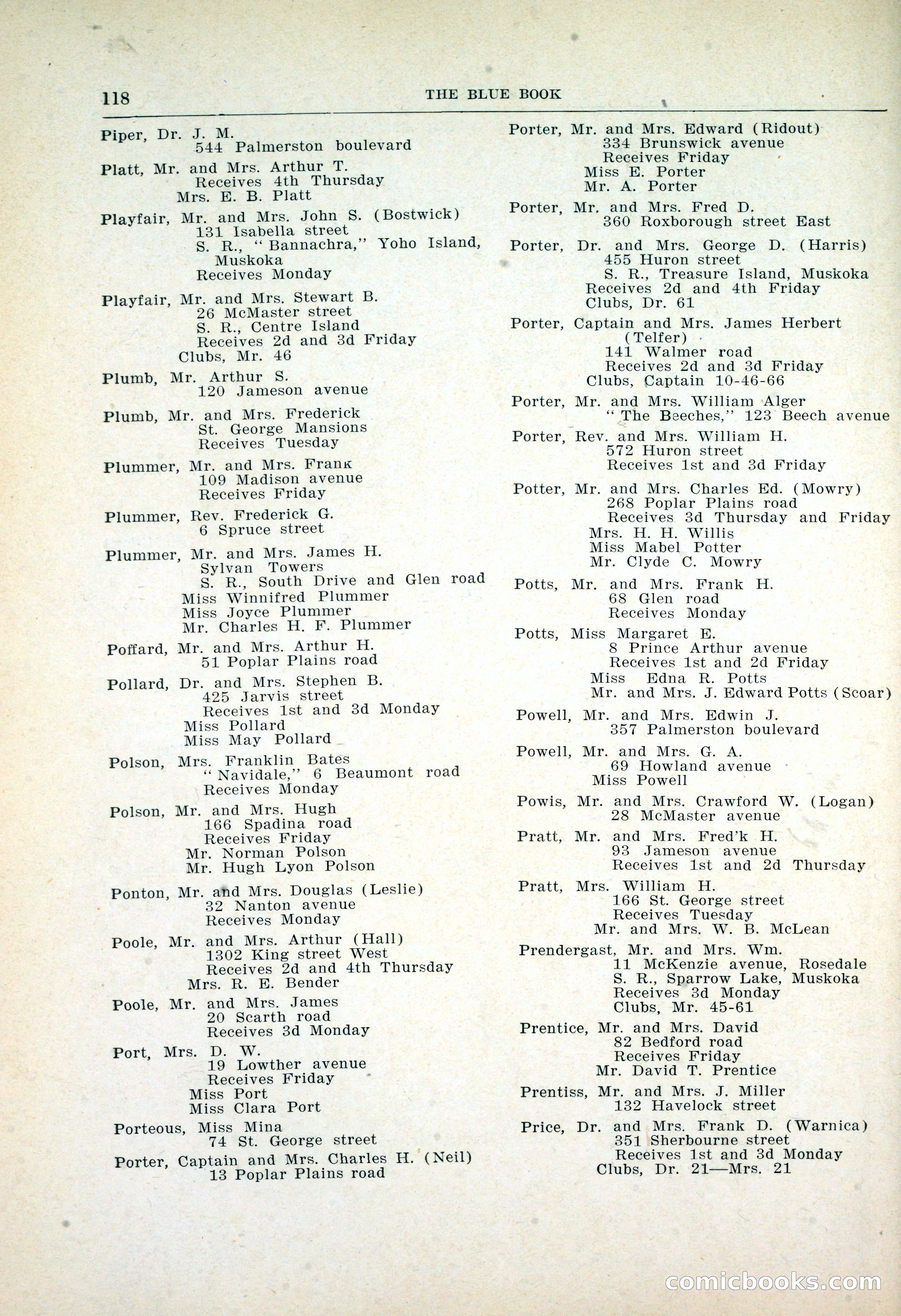 Dau's Blue Book: Toronto, Hamilton and London — page 122 of 198