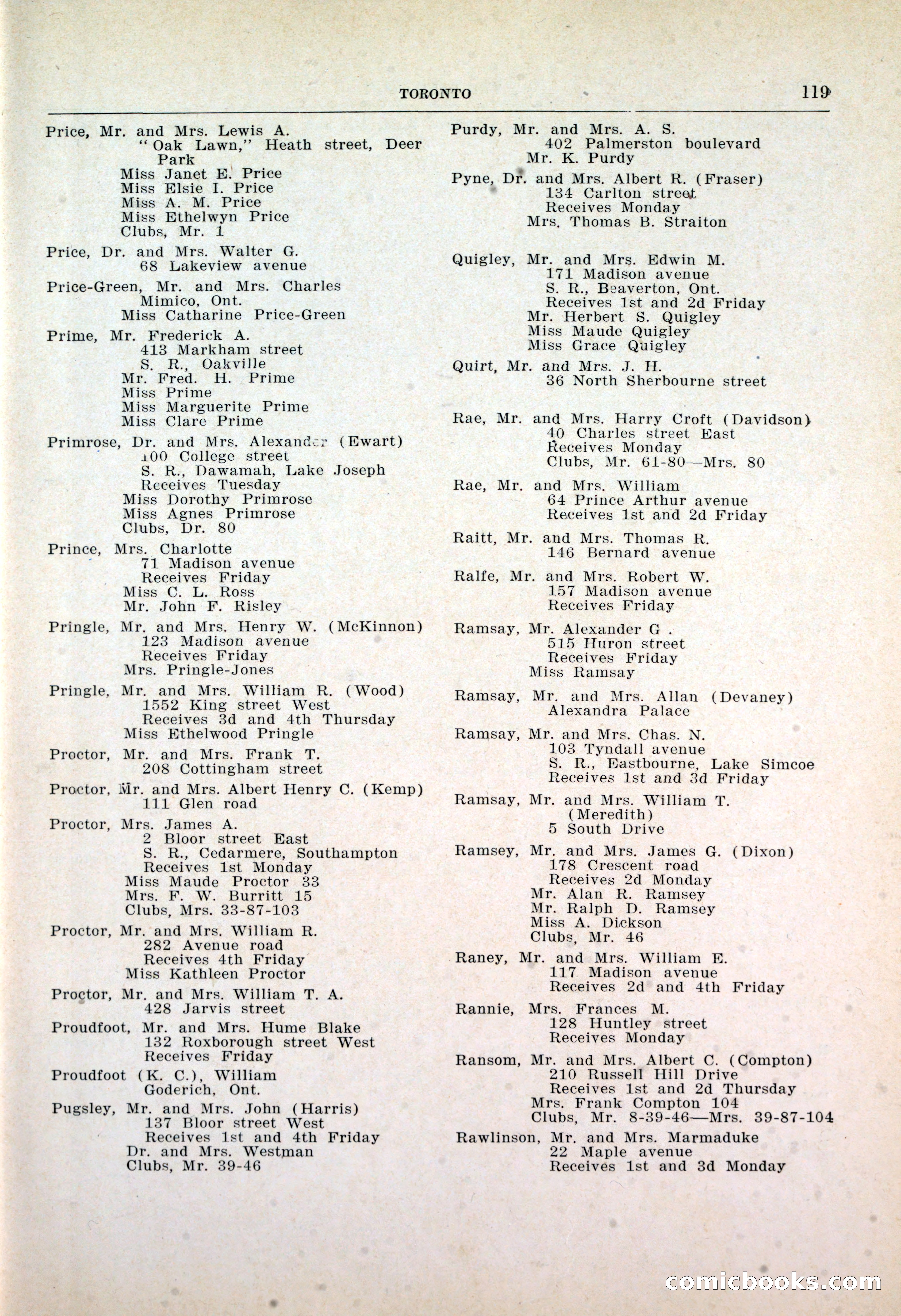Dau's Blue Book: Toronto, Hamilton and London — page 123 of 198