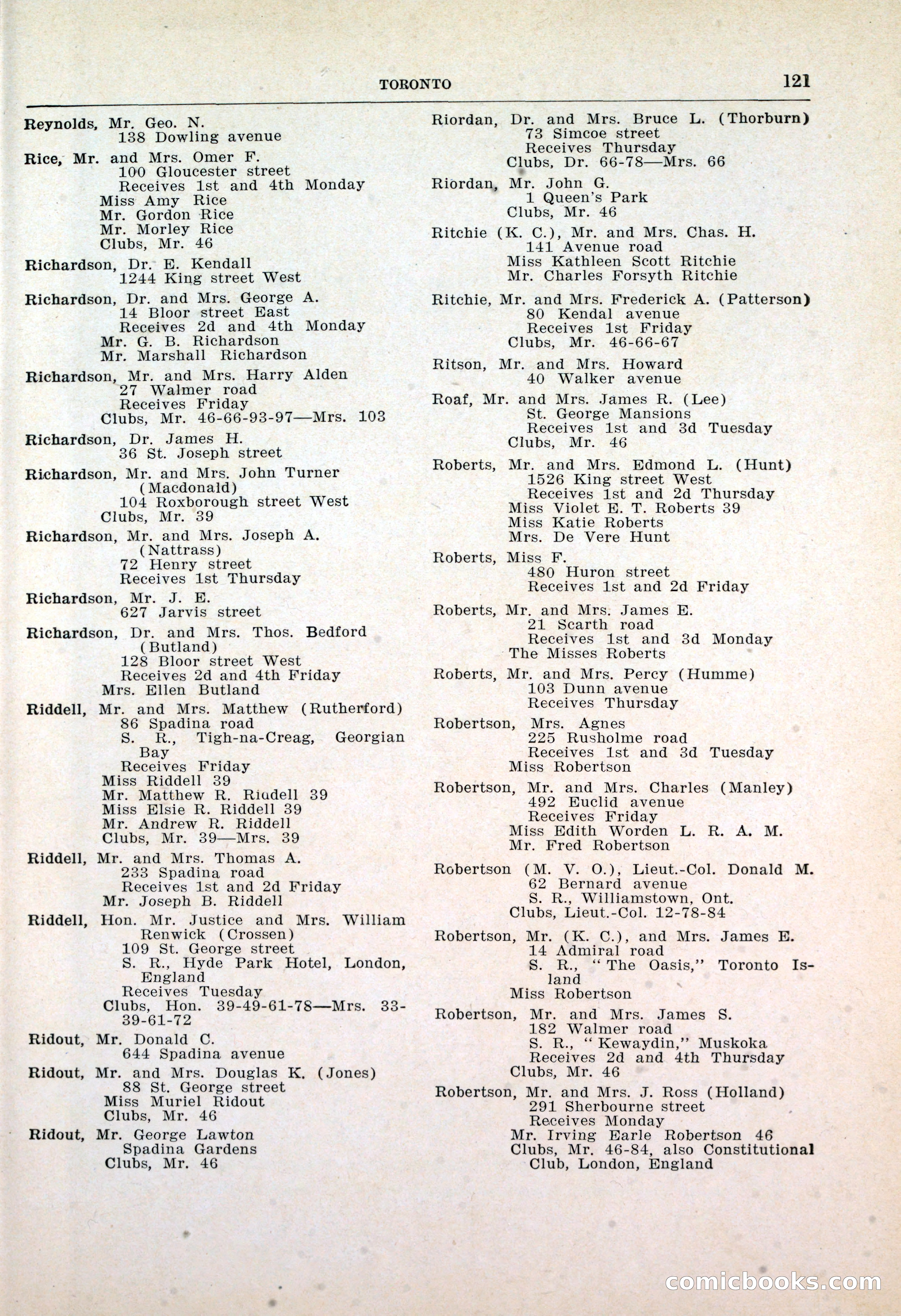 Dau's Blue Book: Toronto, Hamilton and London — page 125 of 198