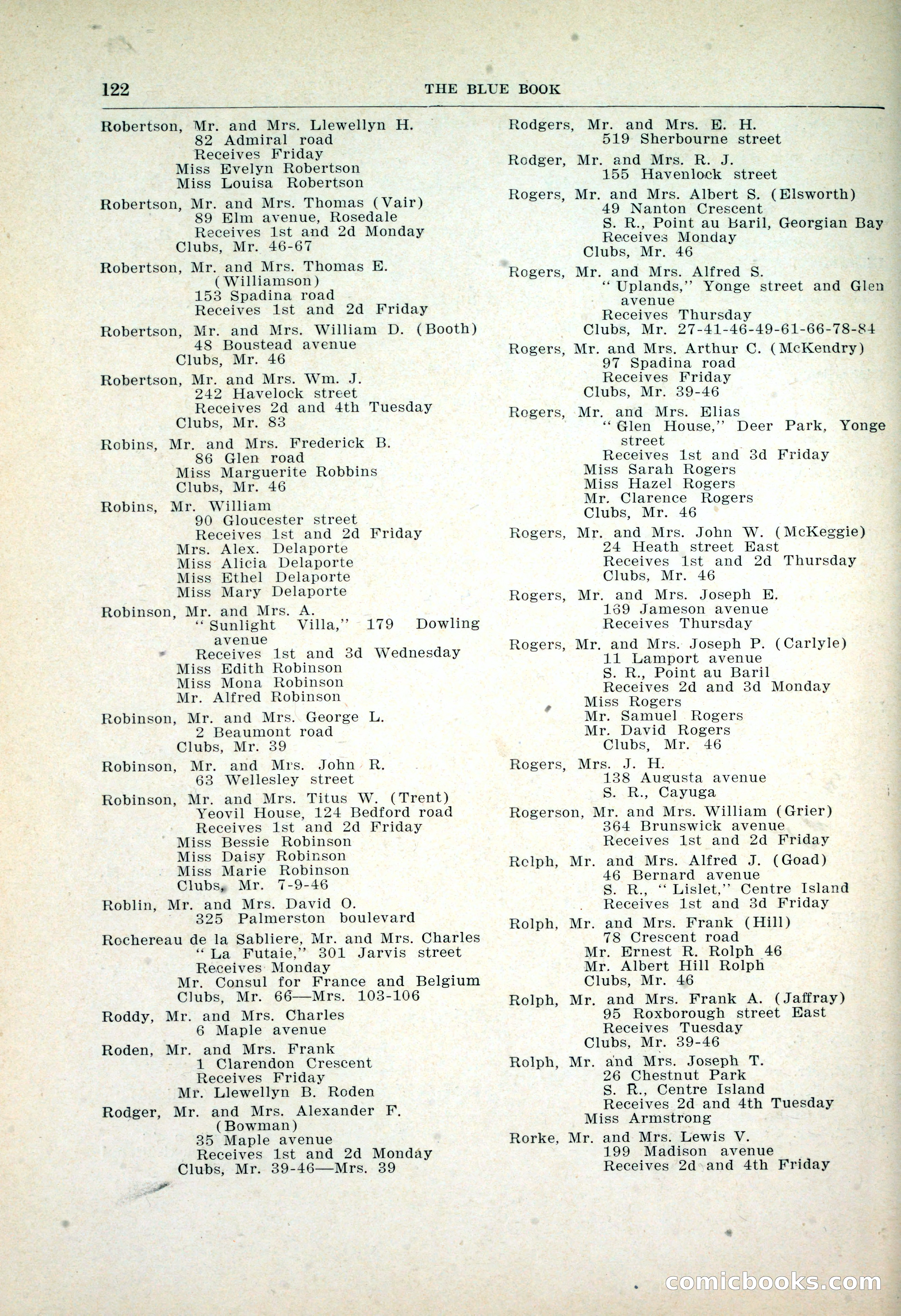 Dau's Blue Book: Toronto, Hamilton and London — page 126 of 198