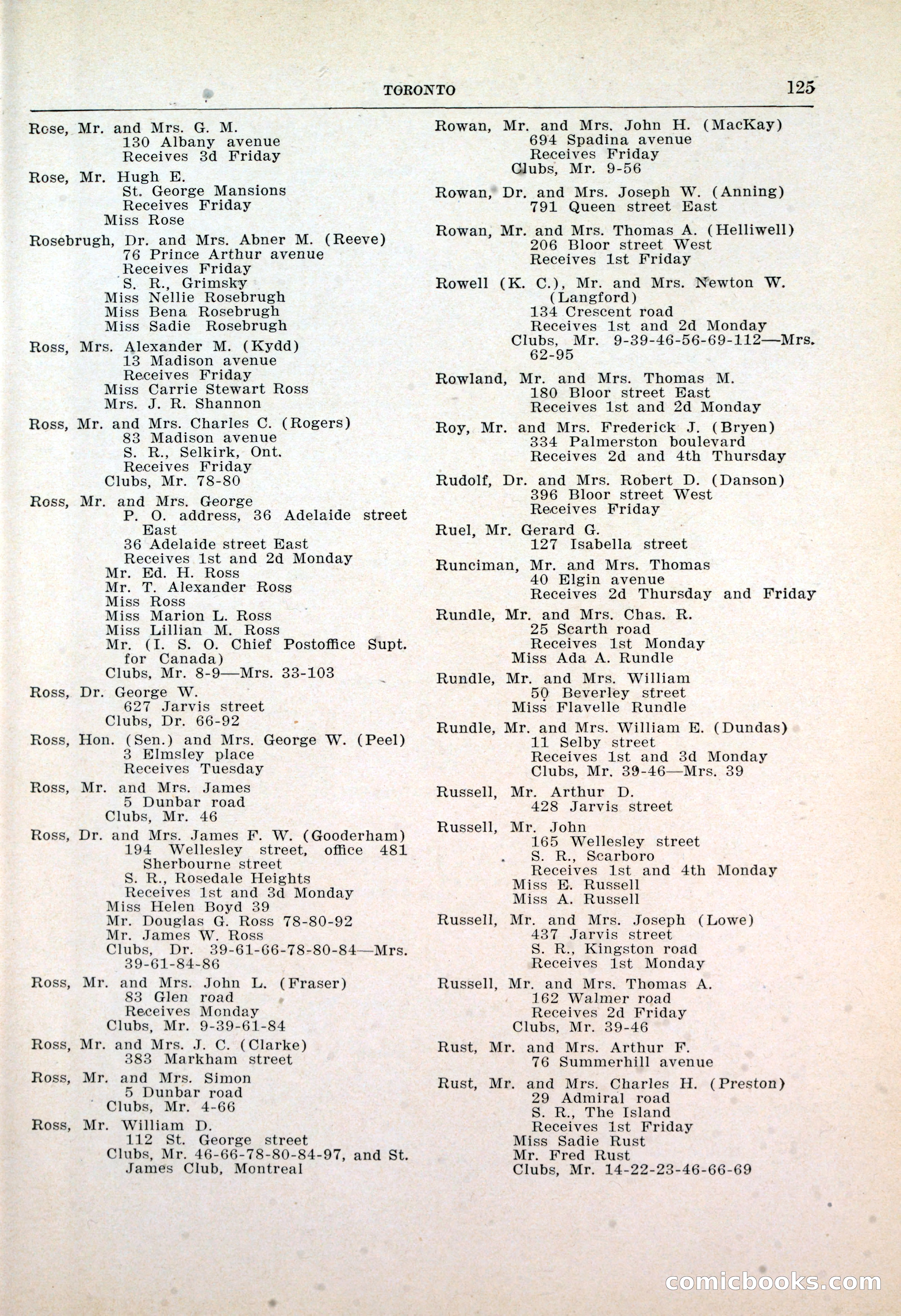 Dau's Blue Book: Toronto, Hamilton and London — page 129 of 198