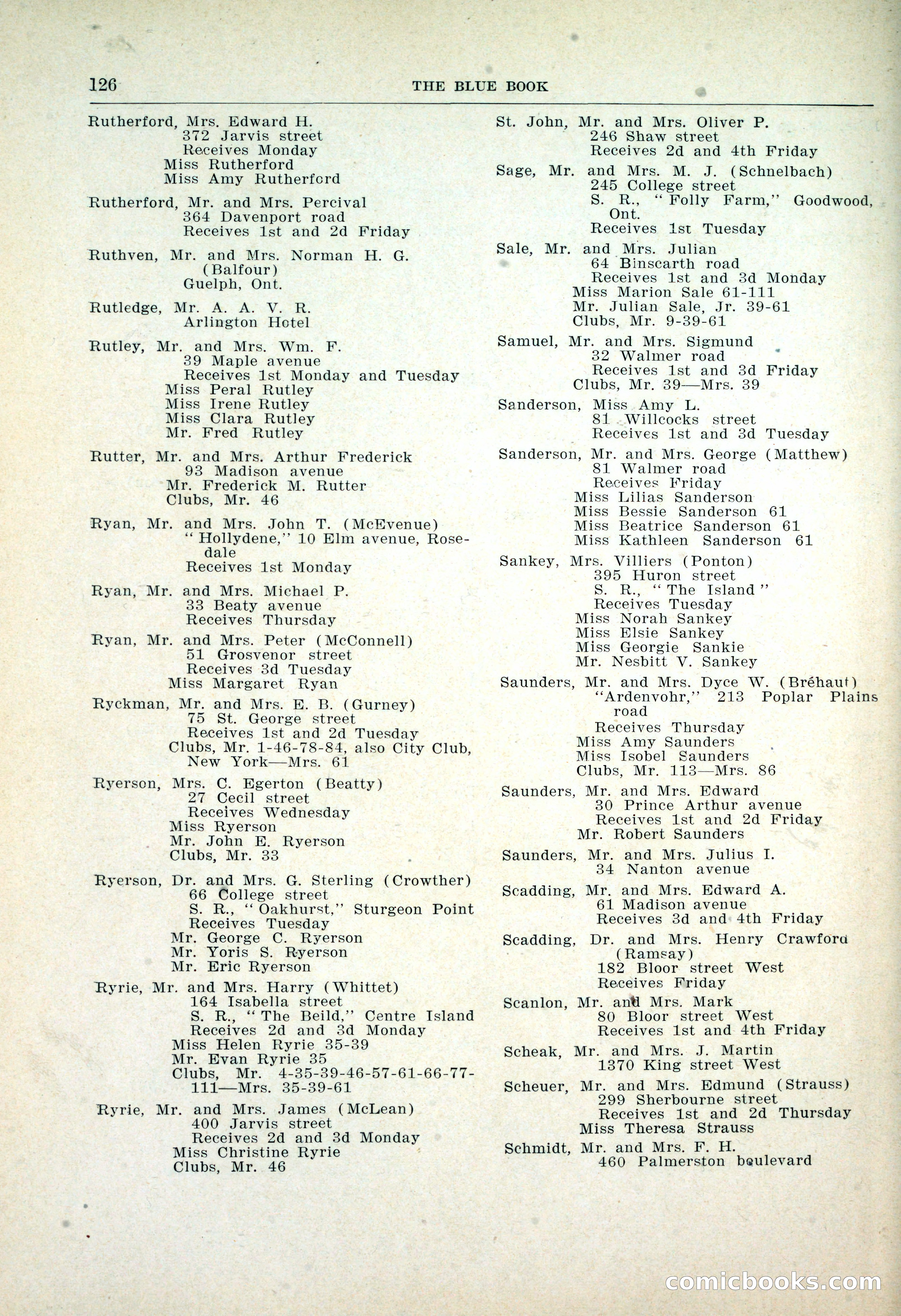 Dau's Blue Book: Toronto, Hamilton and London — page 130 of 198