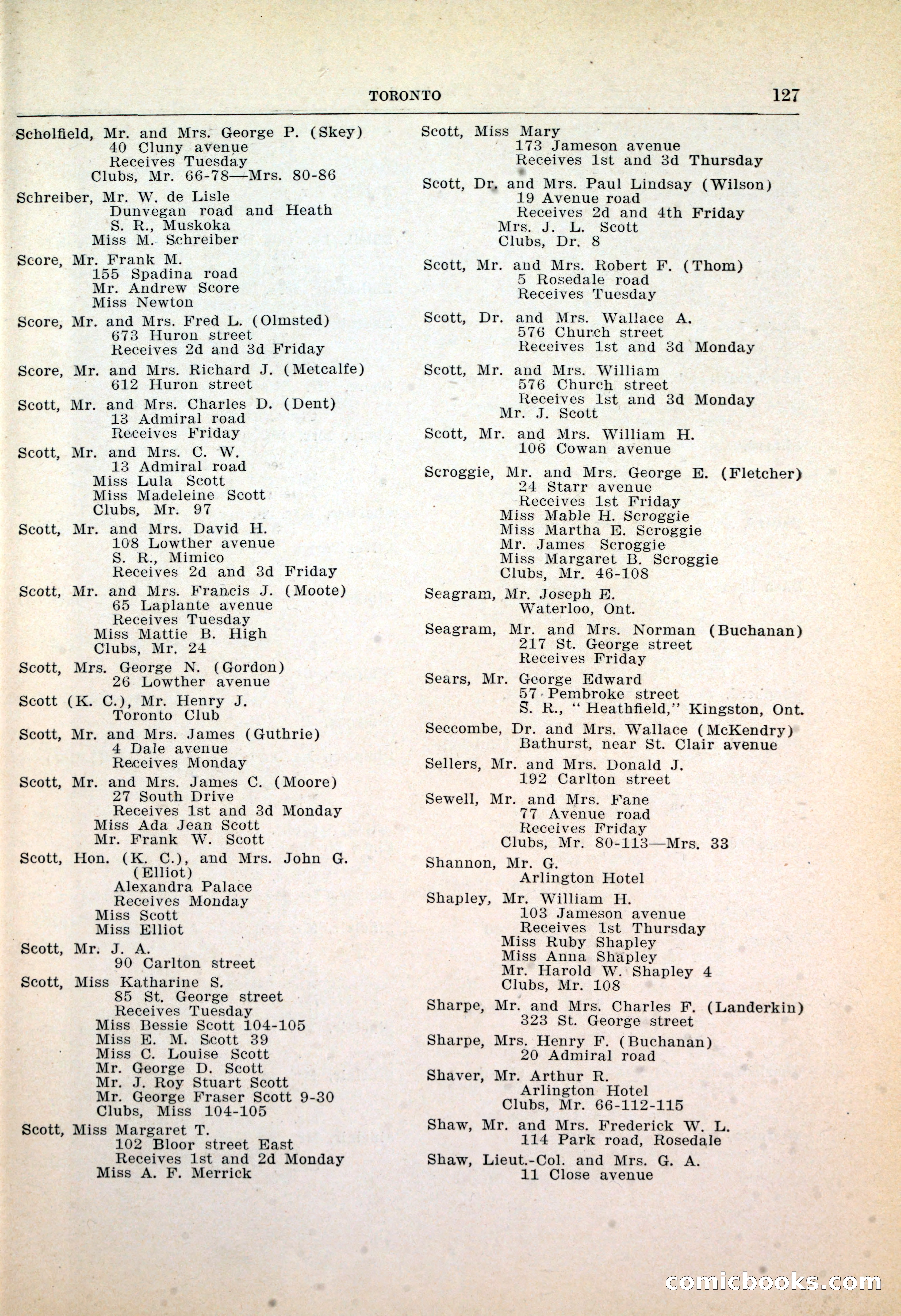 Dau's Blue Book: Toronto, Hamilton and London — page 131 of 198