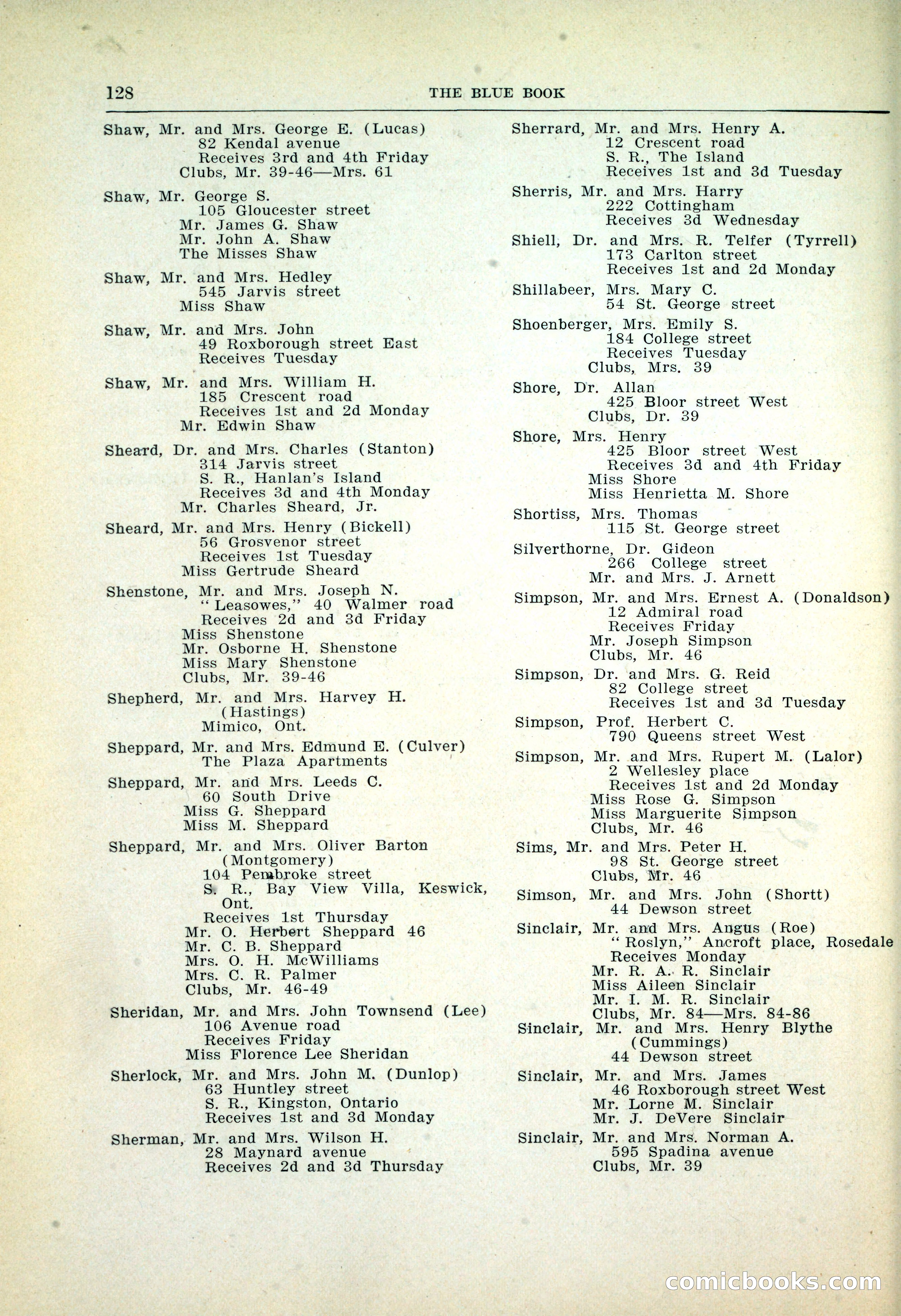 Dau's Blue Book: Toronto, Hamilton and London — page 132 of 198