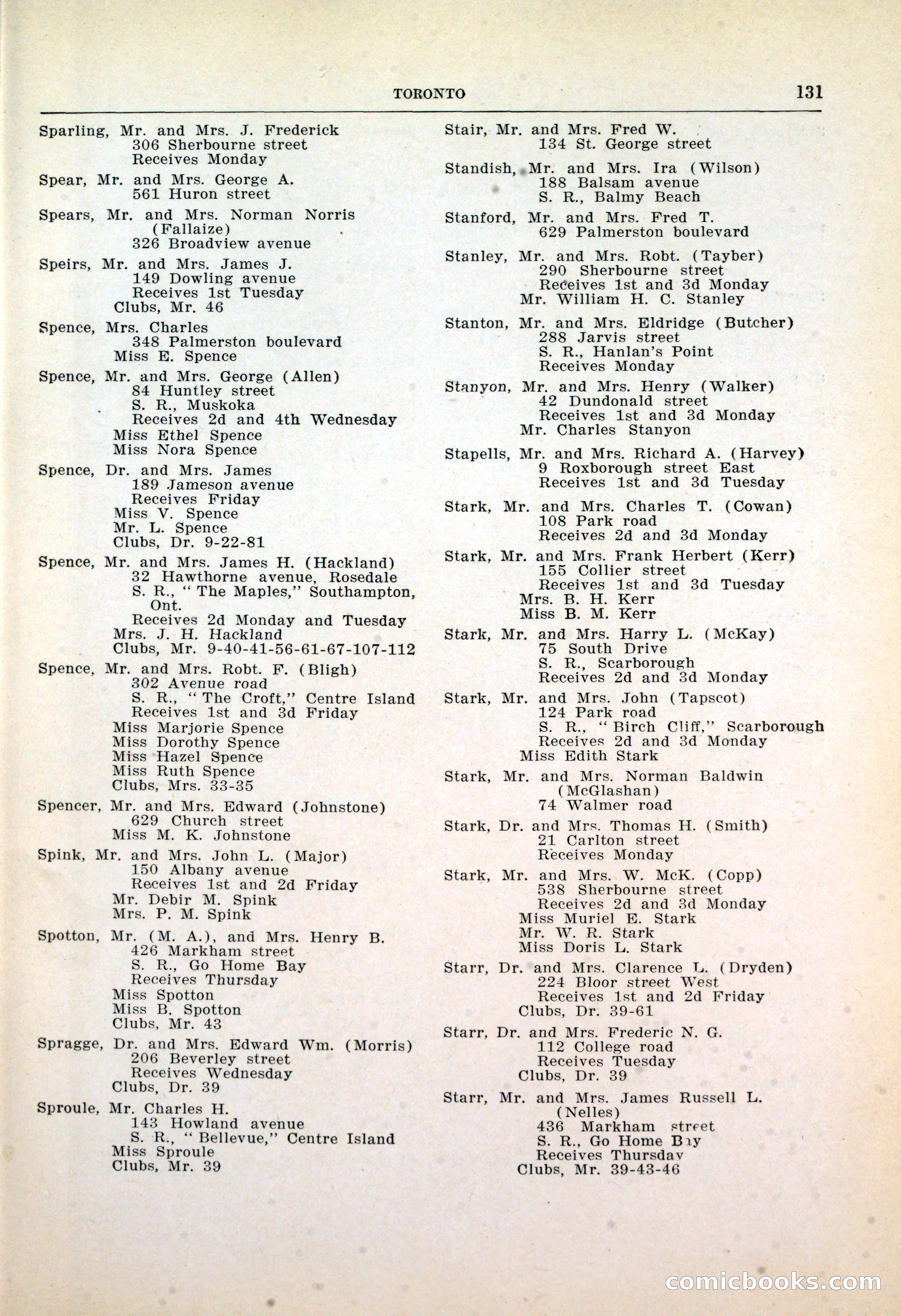 Dau's Blue Book: Toronto, Hamilton and London — page 135 of 198