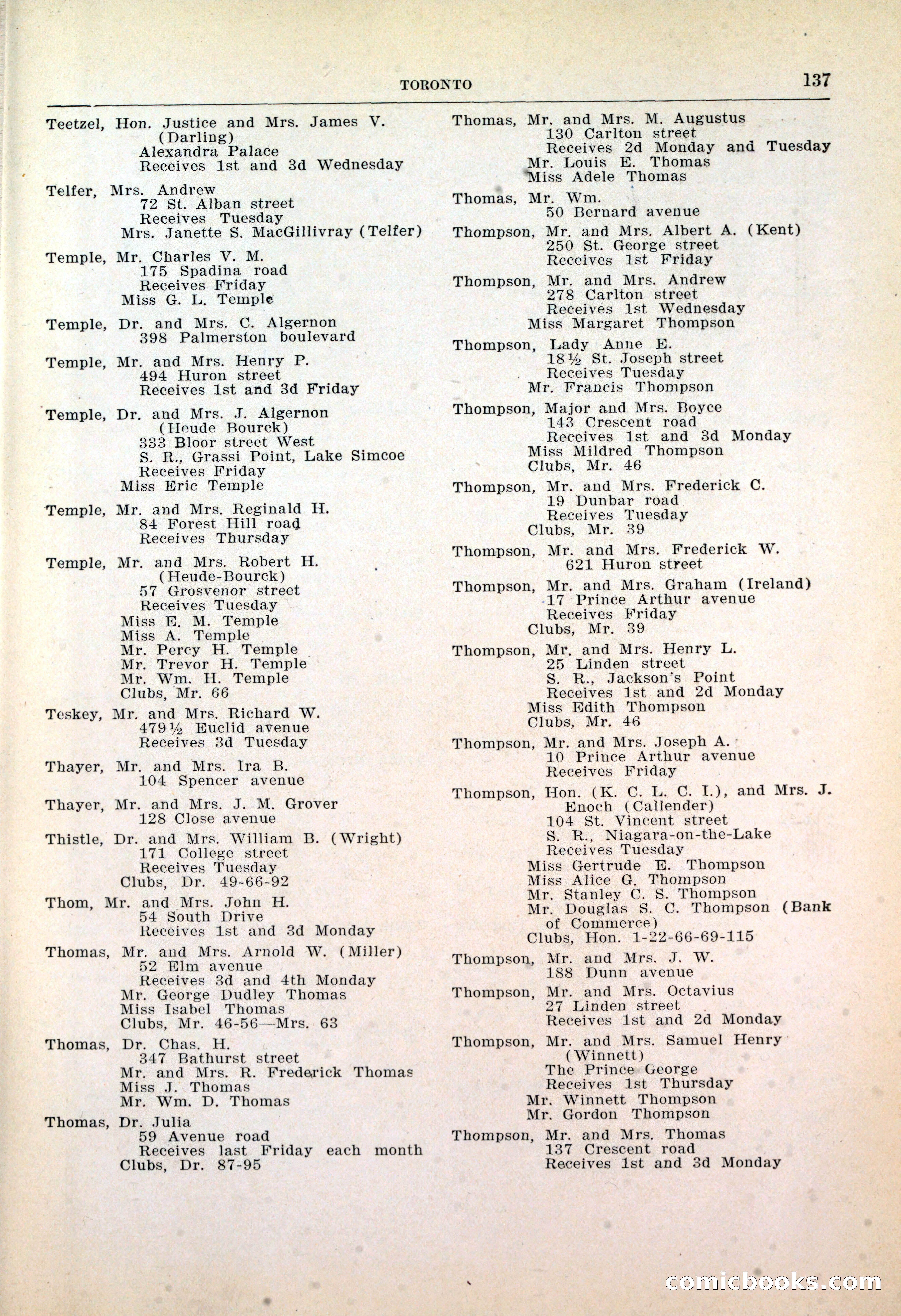 Dau's Blue Book: Toronto, Hamilton and London — page 141 of 198