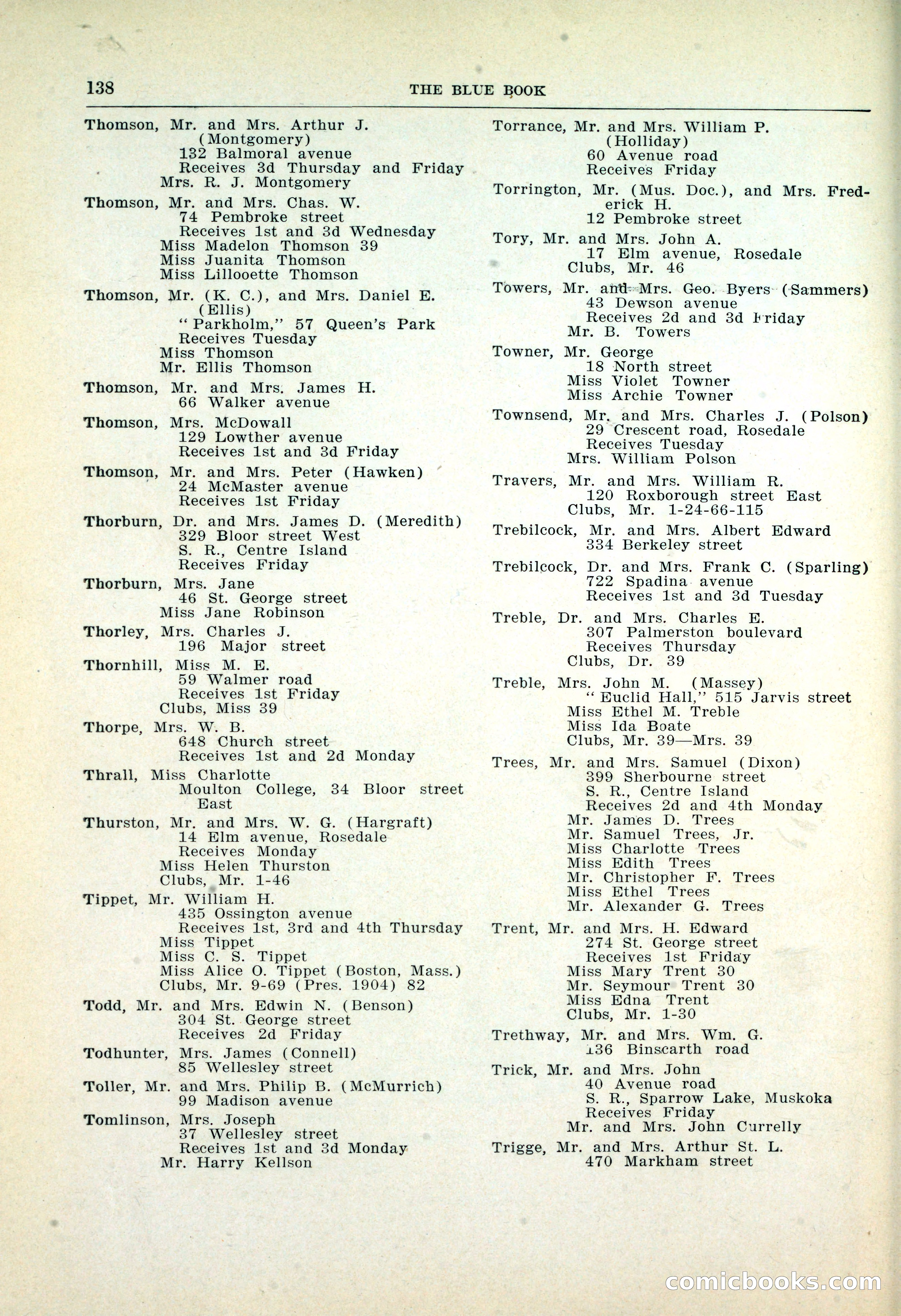Dau's Blue Book: Toronto, Hamilton and London — page 142 of 198