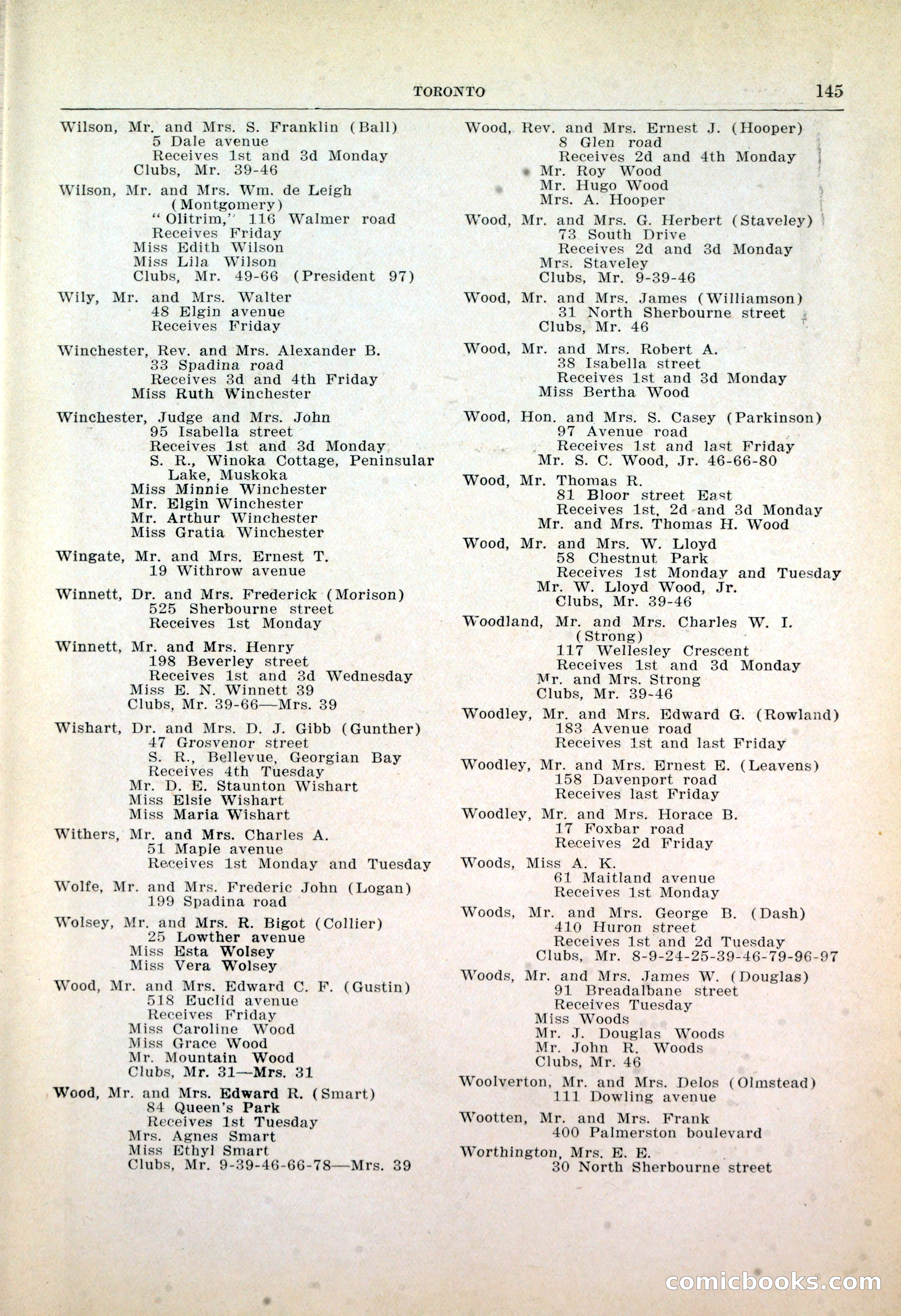 Dau's Blue Book: Toronto, Hamilton and London — page 149 of 198