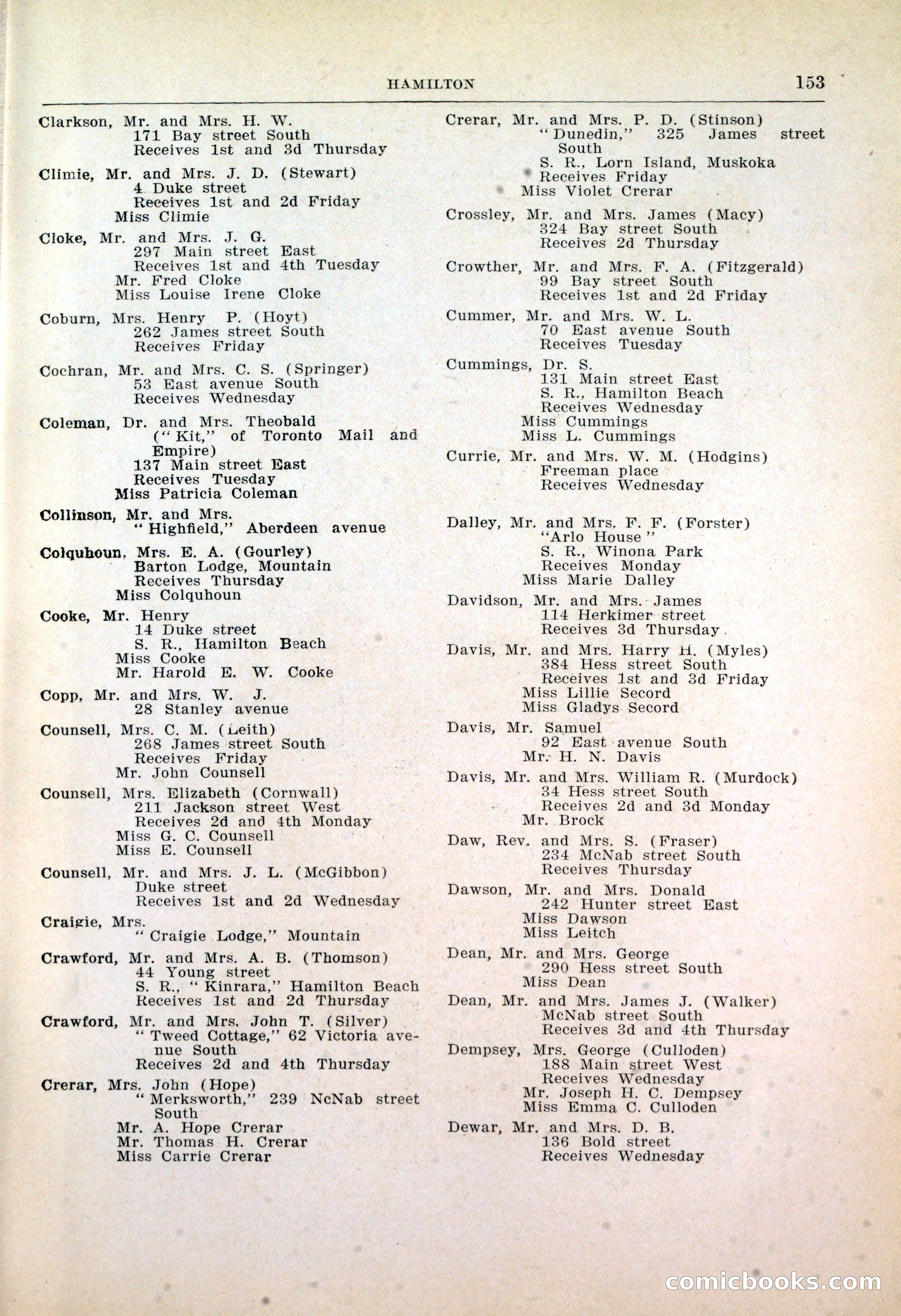 Dau's Blue Book: Toronto, Hamilton and London — page 157 of 198
