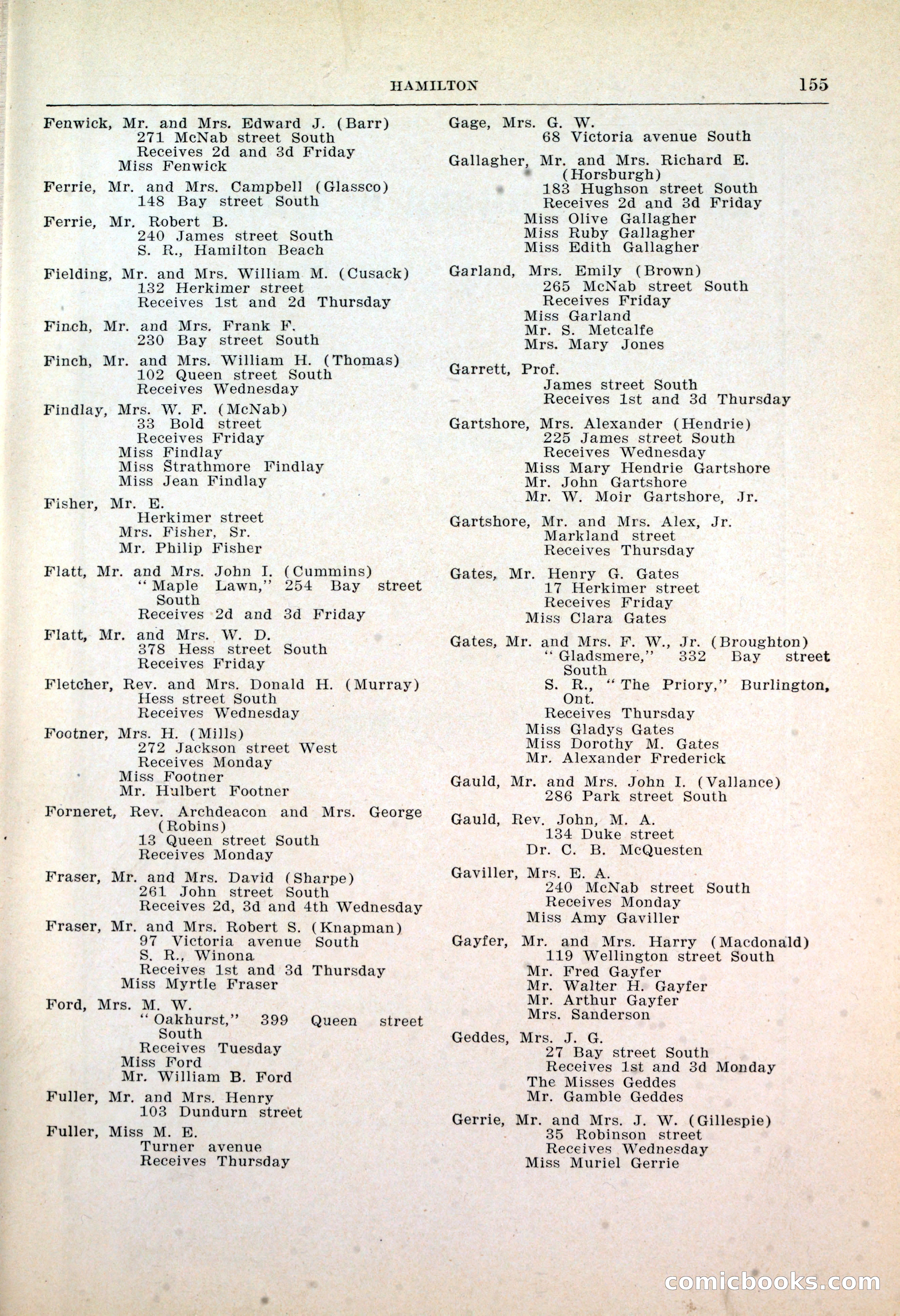 Dau's Blue Book: Toronto, Hamilton and London — page 159 of 198