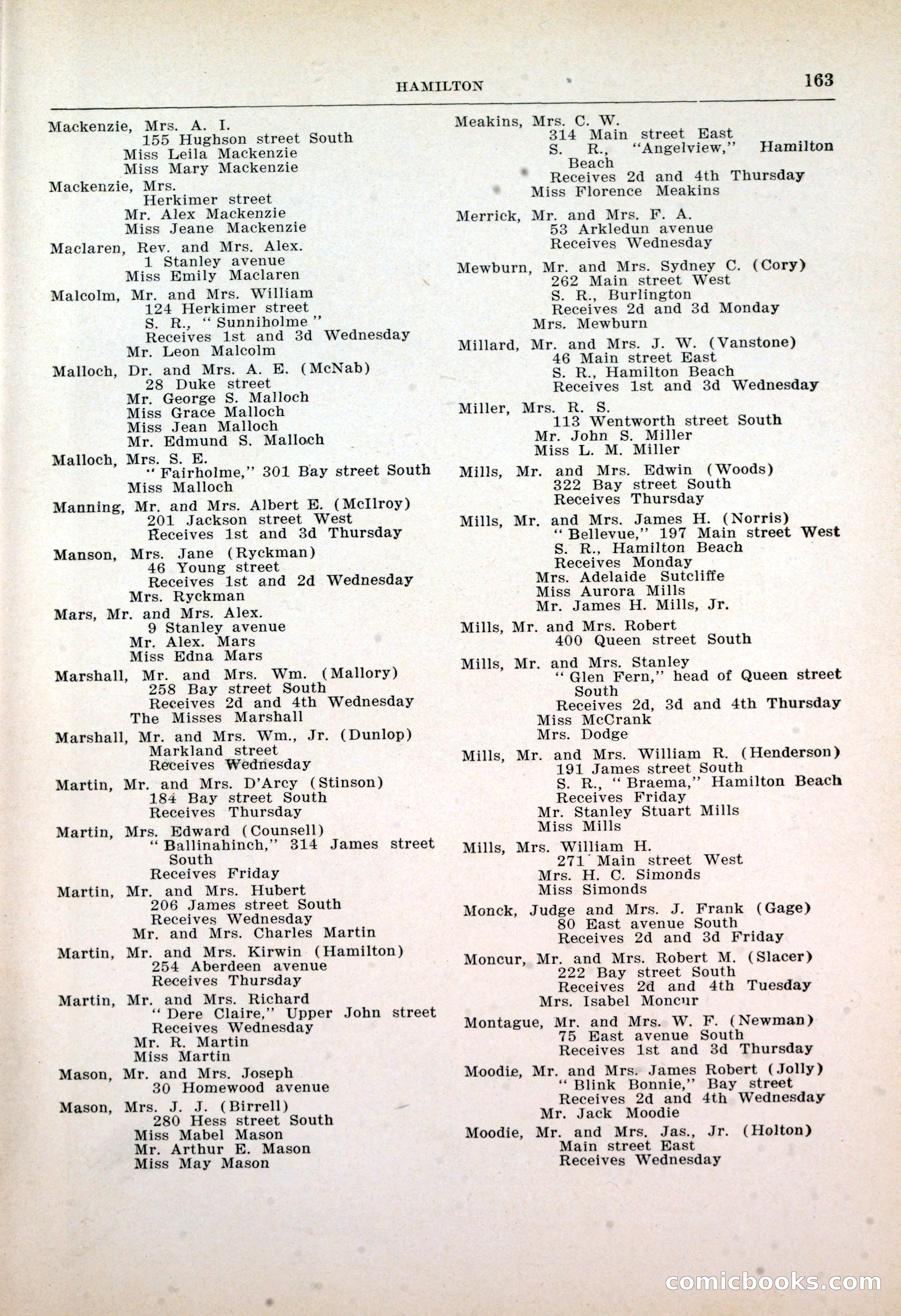 Dau's Blue Book: Toronto, Hamilton and London — page 167 of 198