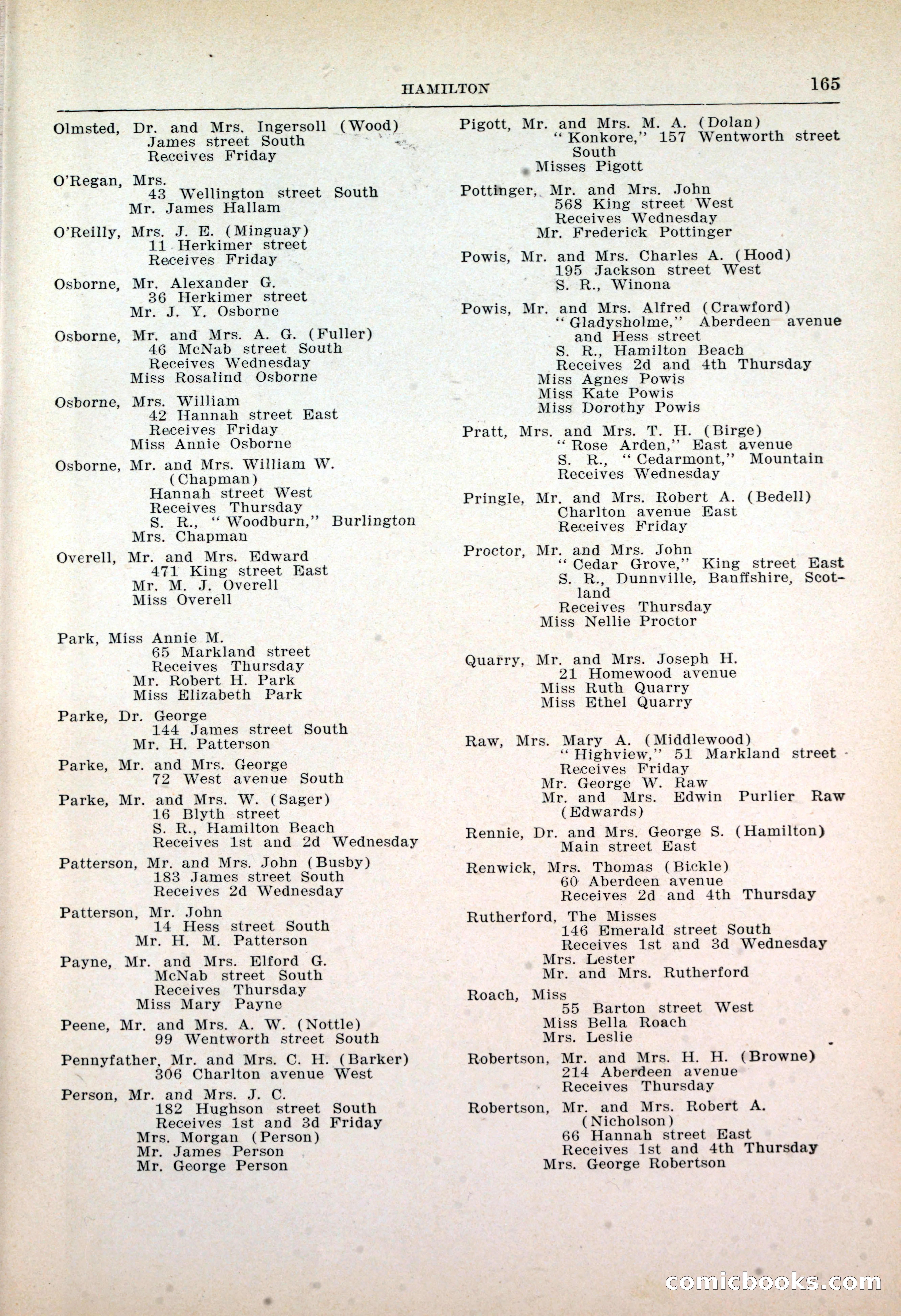 Dau's Blue Book: Toronto, Hamilton and London — page 169 of 198