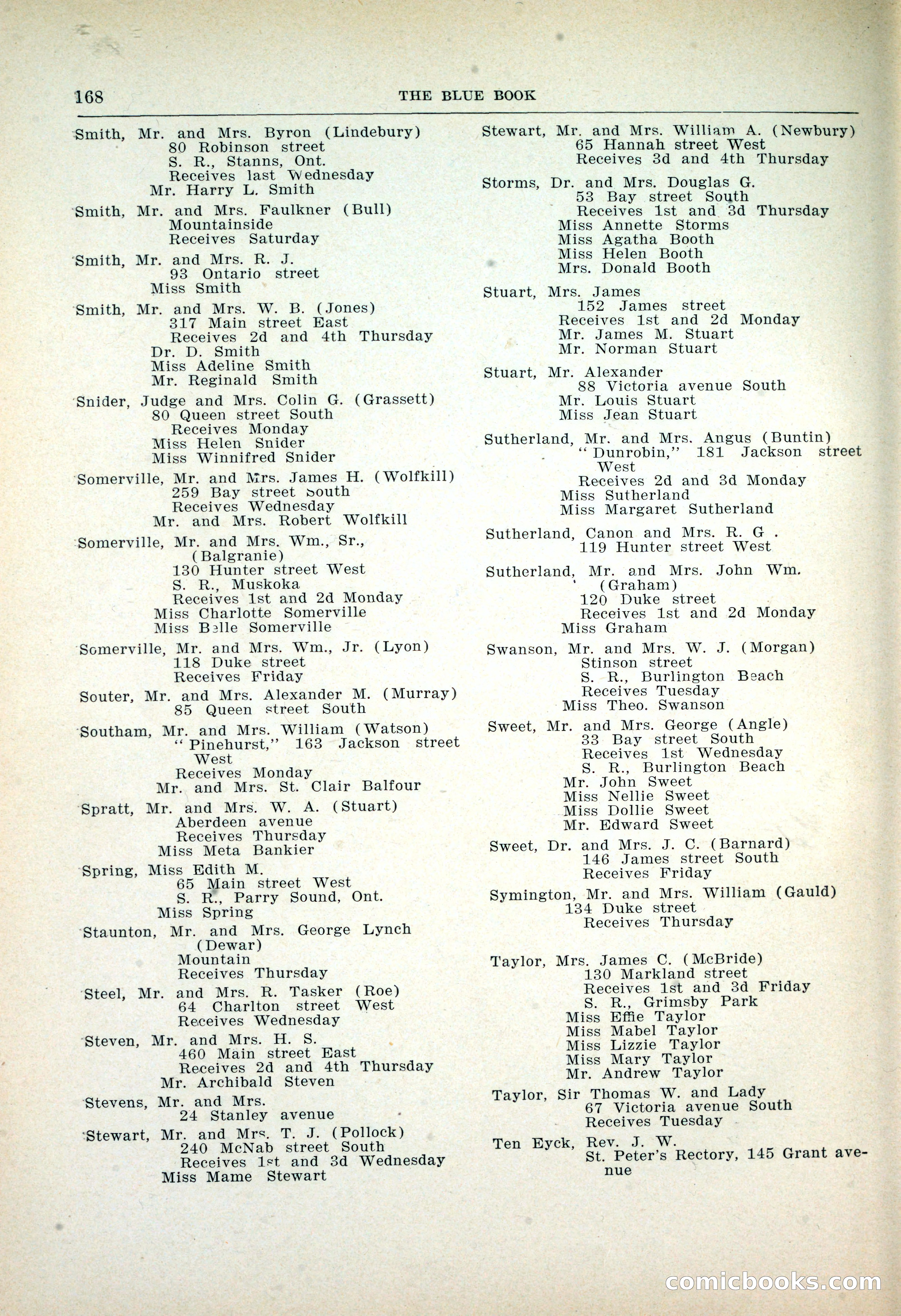 Dau's Blue Book: Toronto, Hamilton and London — page 172 of 198
