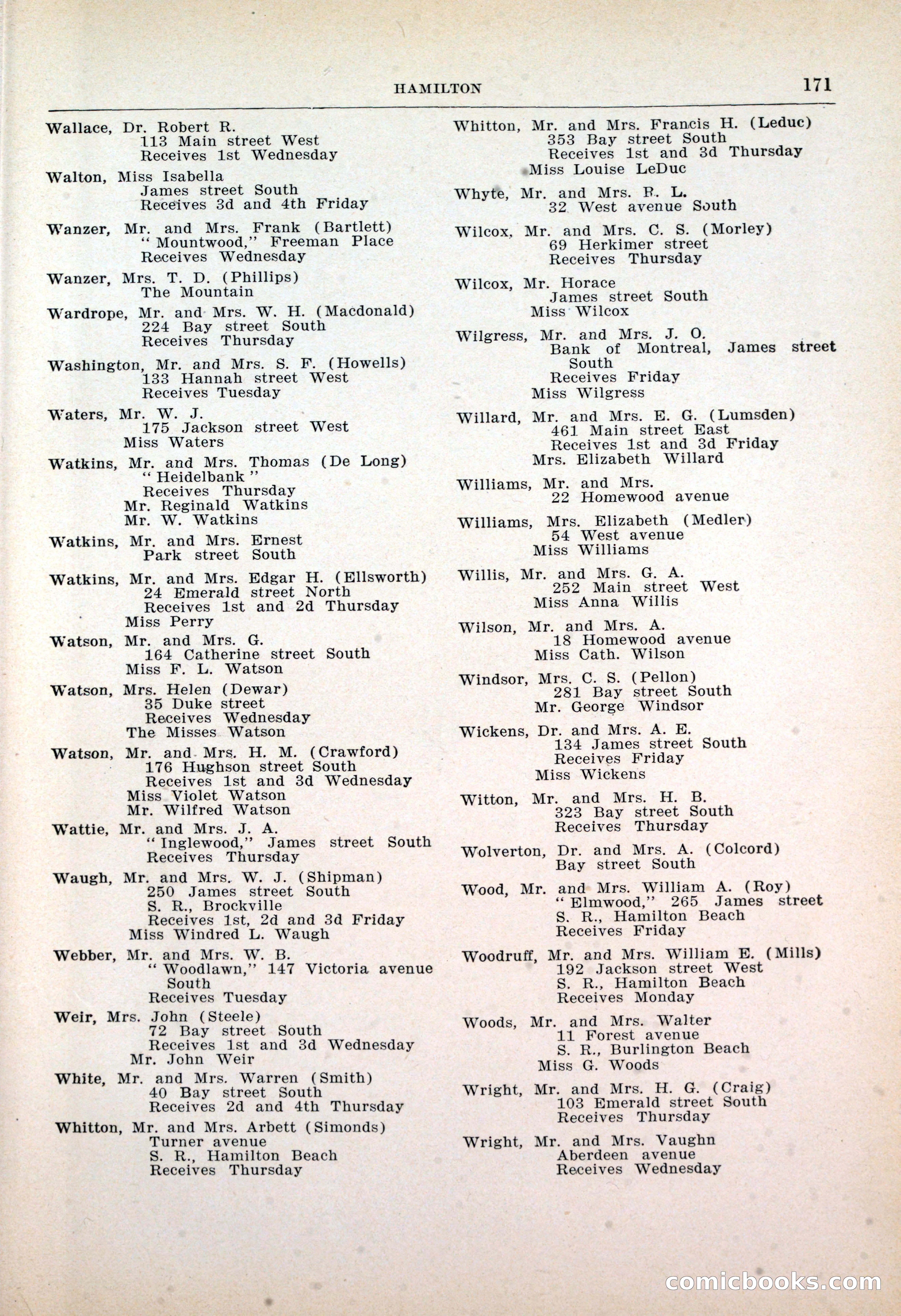 Dau's Blue Book: Toronto, Hamilton and London — page 175 of 198