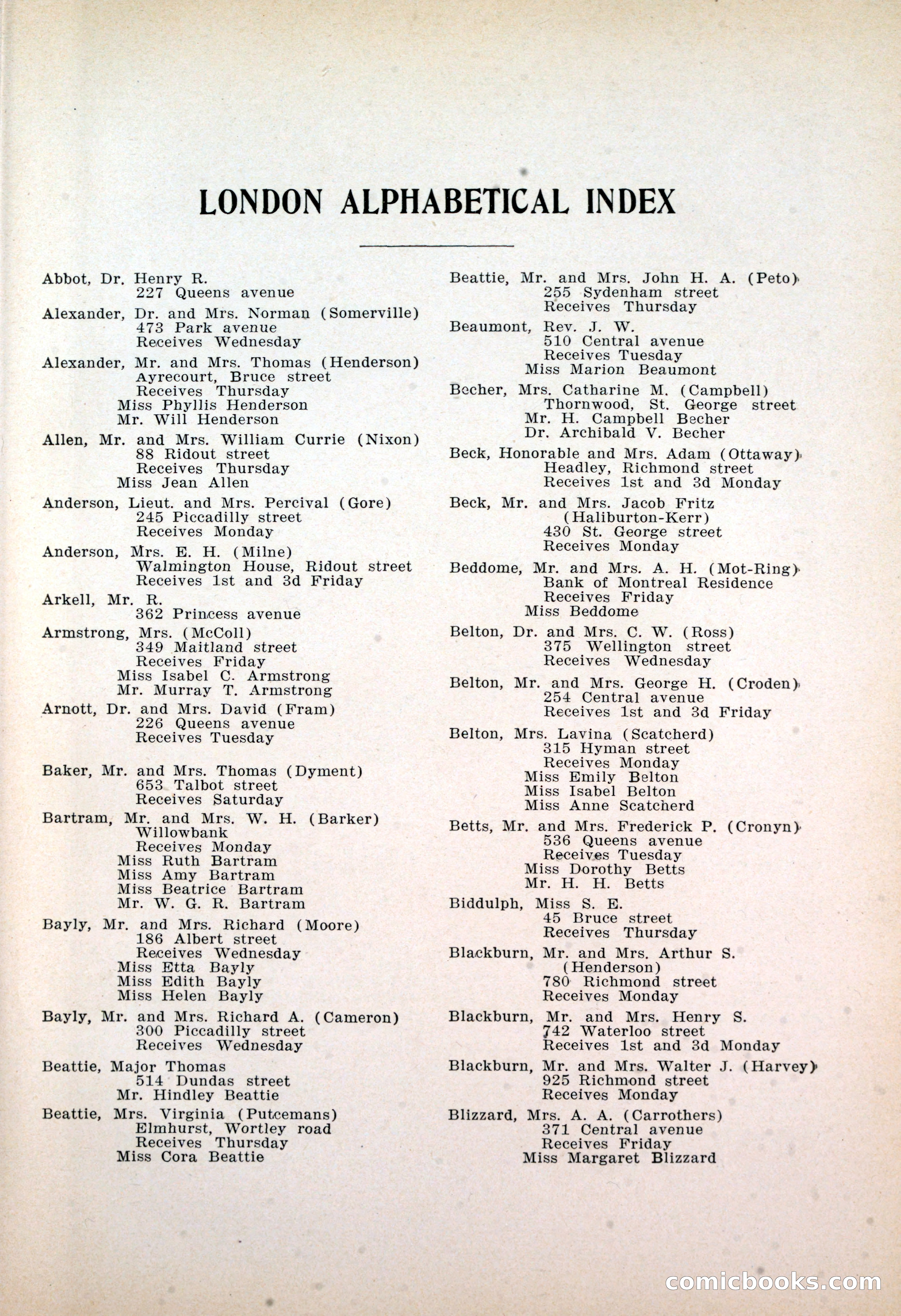 Dau's Blue Book: Toronto, Hamilton and London — page 177 of 198