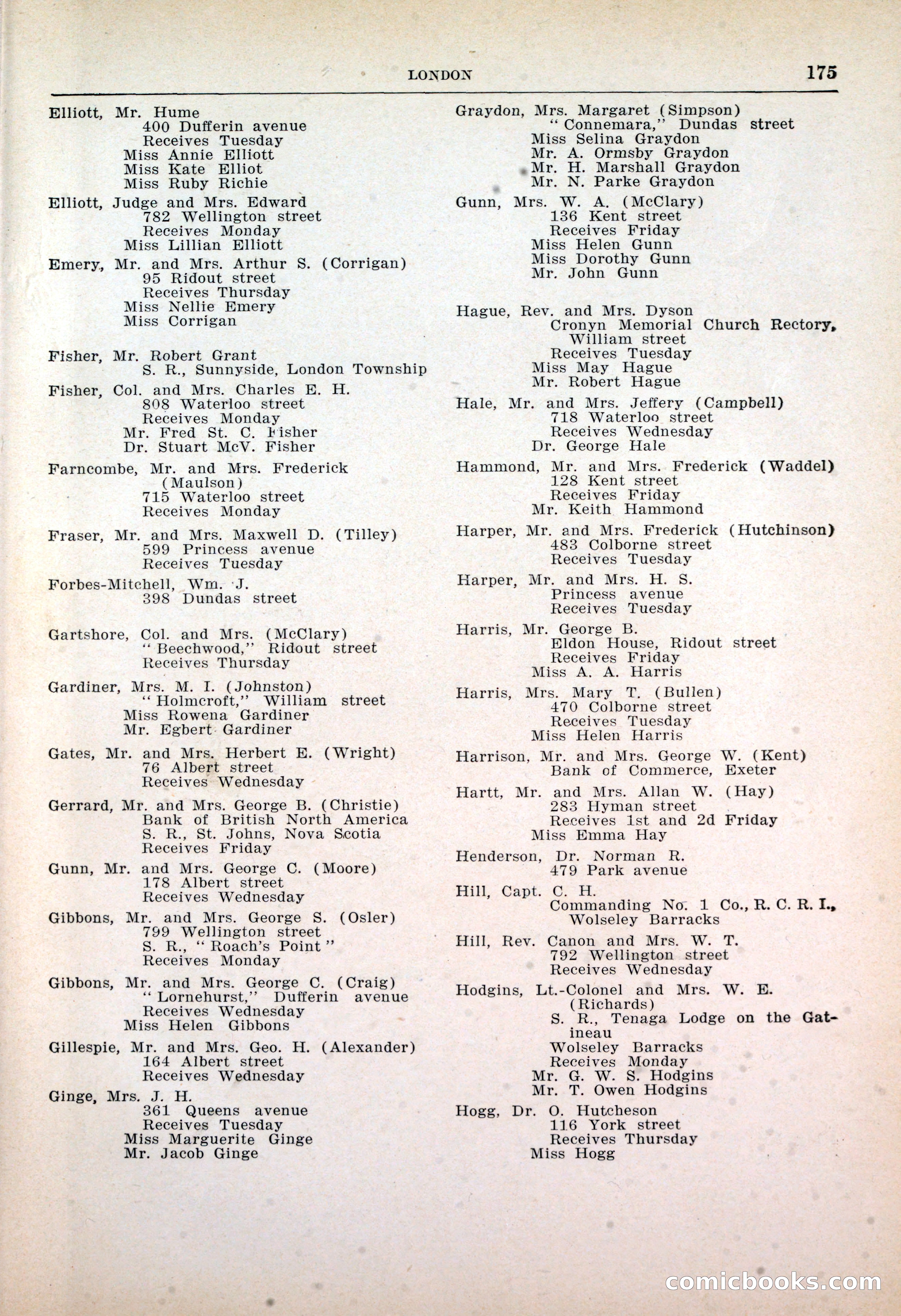 Dau's Blue Book: Toronto, Hamilton and London — page 179 of 198