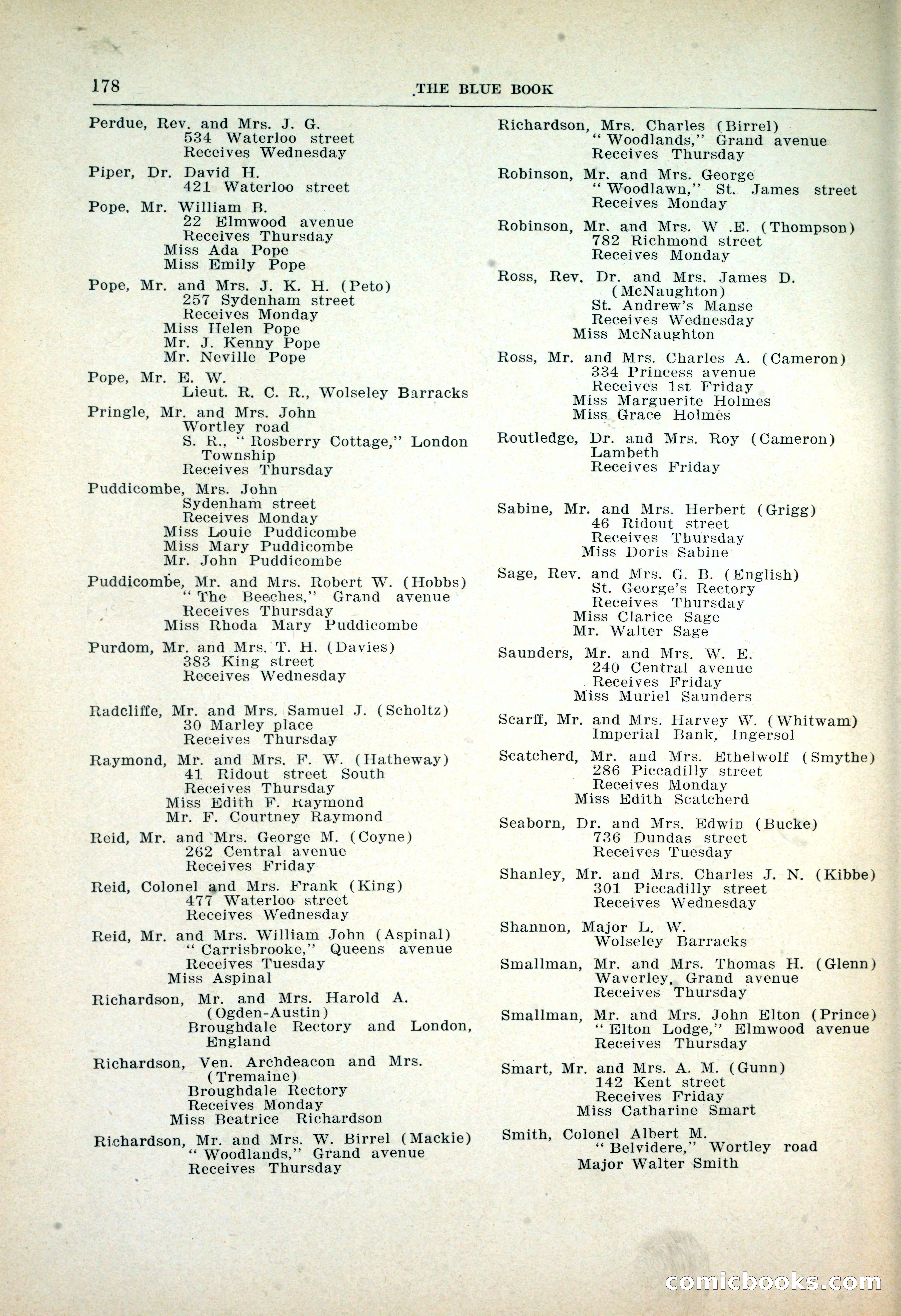 Dau's Blue Book: Toronto, Hamilton and London — page 182 of 198