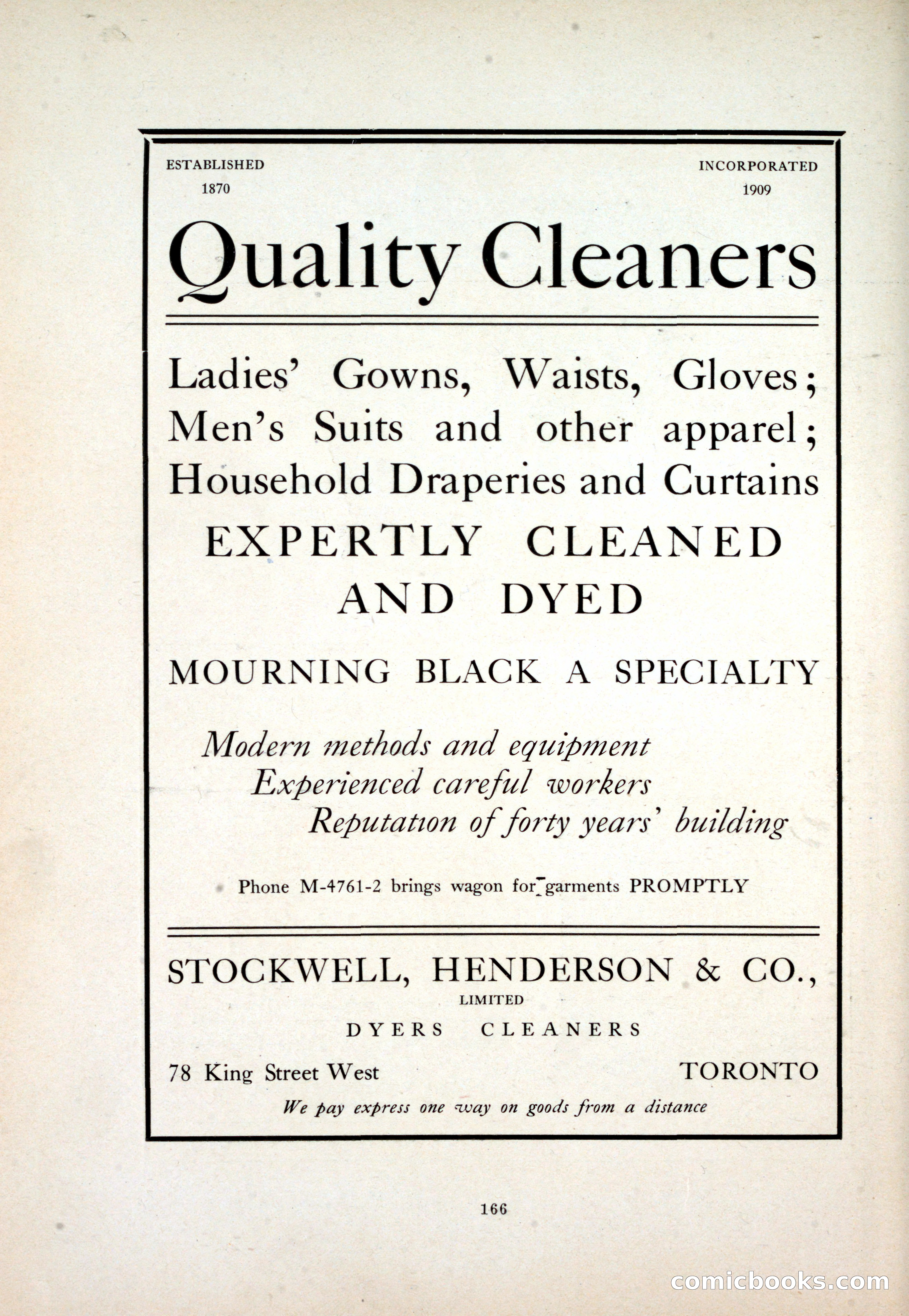 Dau's Blue Book: Toronto and Hamilton Social Directory — page 166 of 214