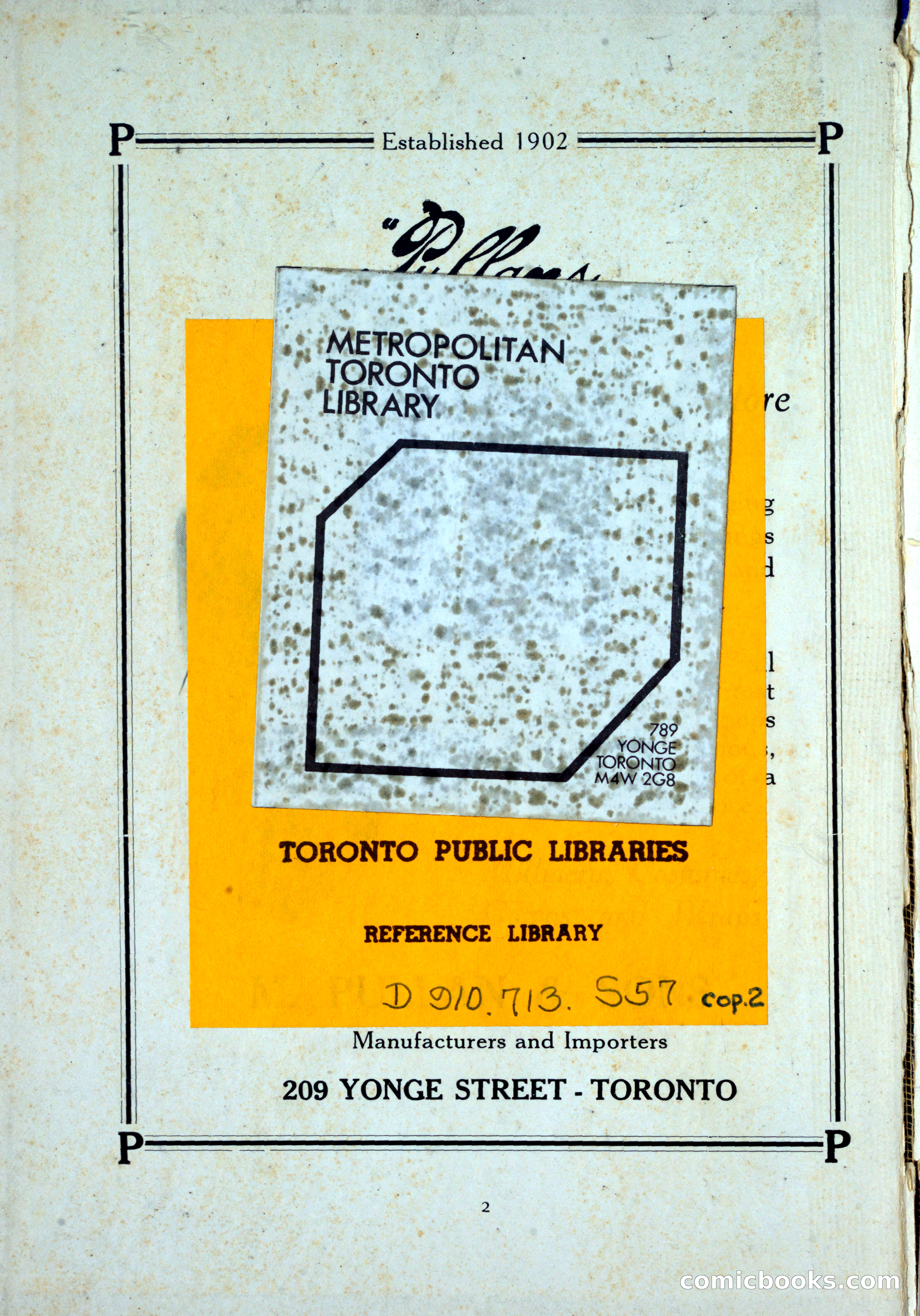 Dau's Blue Book, Toronto — page 2 of 264
