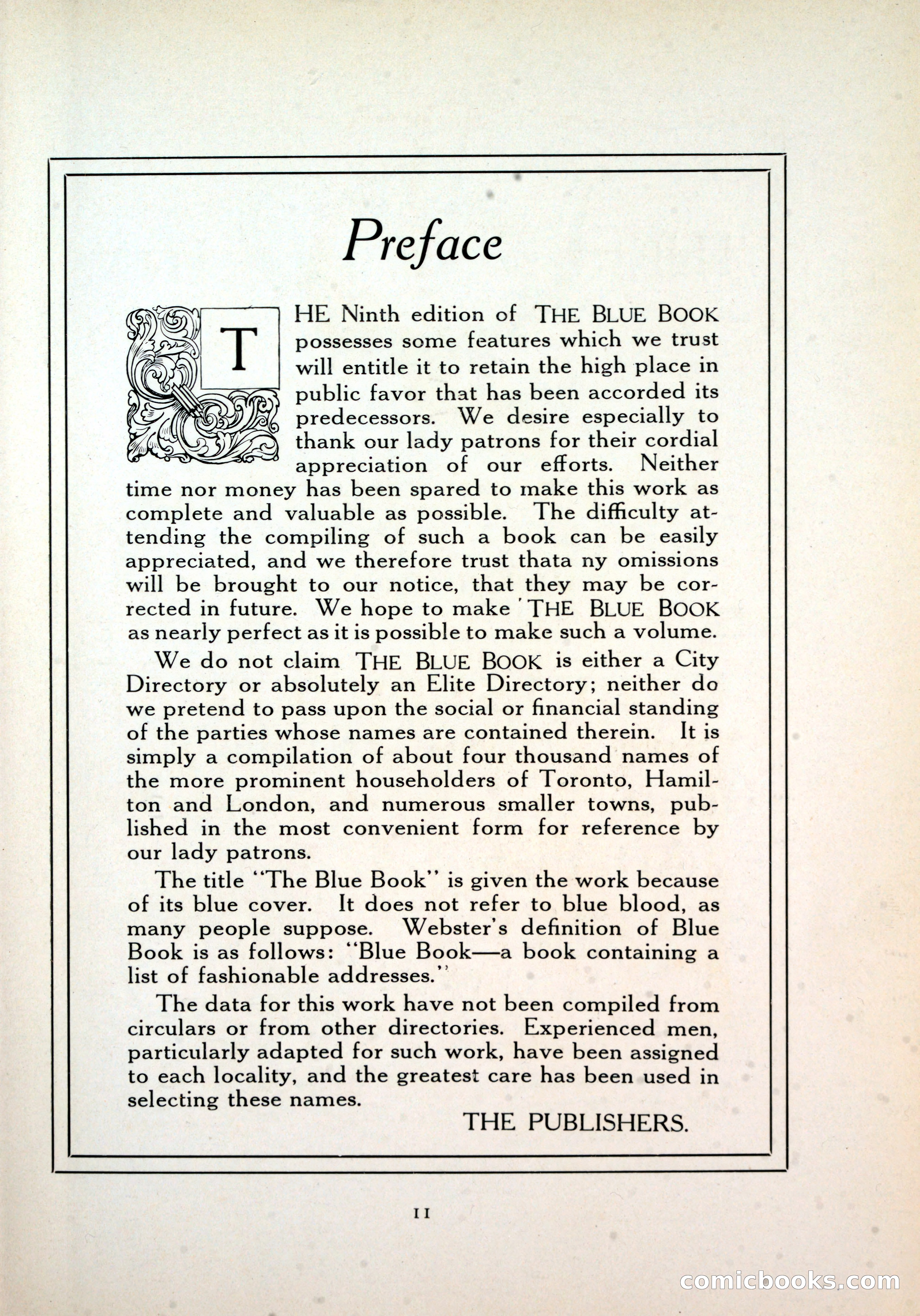 Dau's Blue Book, Toronto — page 11 of 264