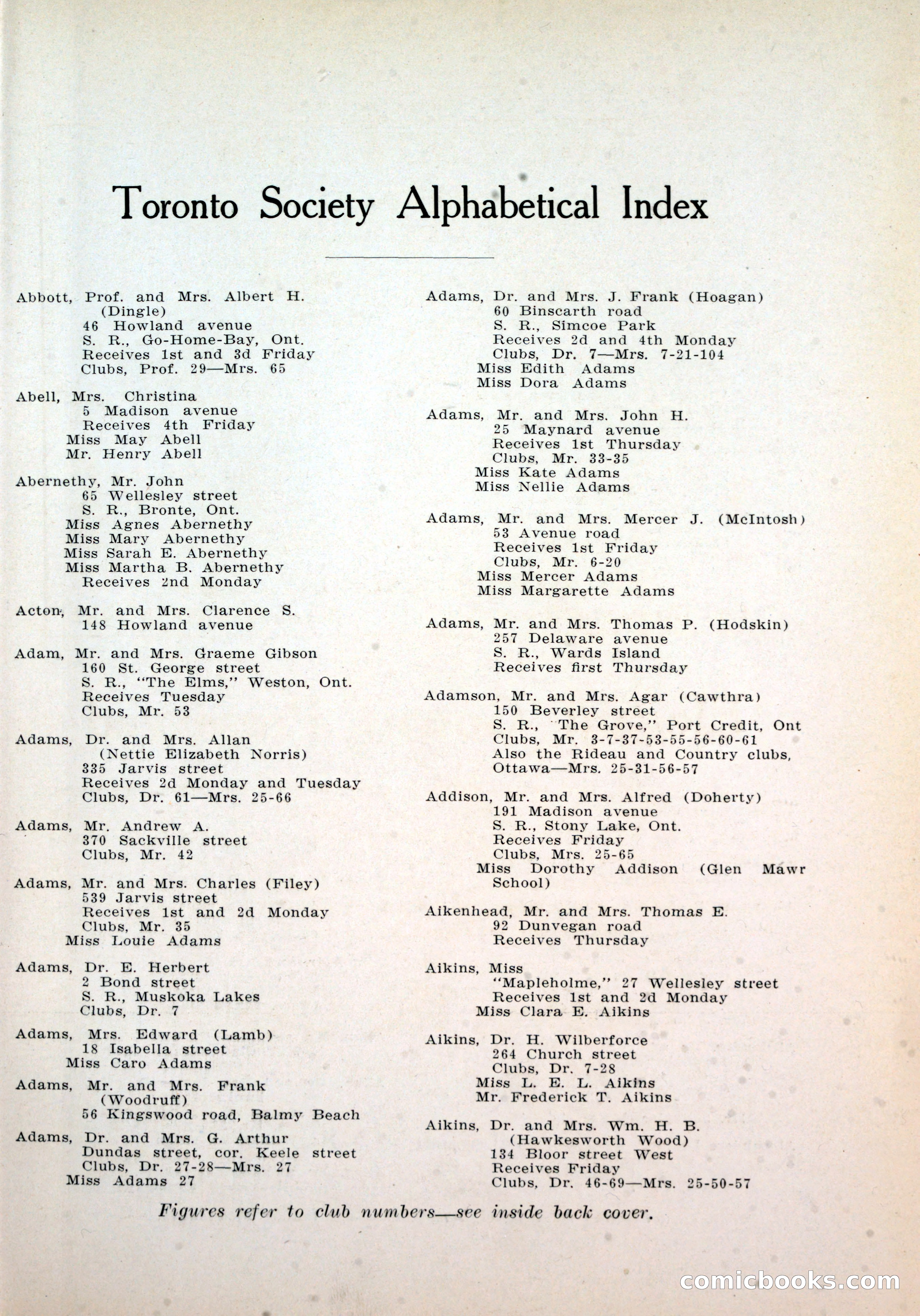 Dau's Blue Book, Toronto — page 17 of 264