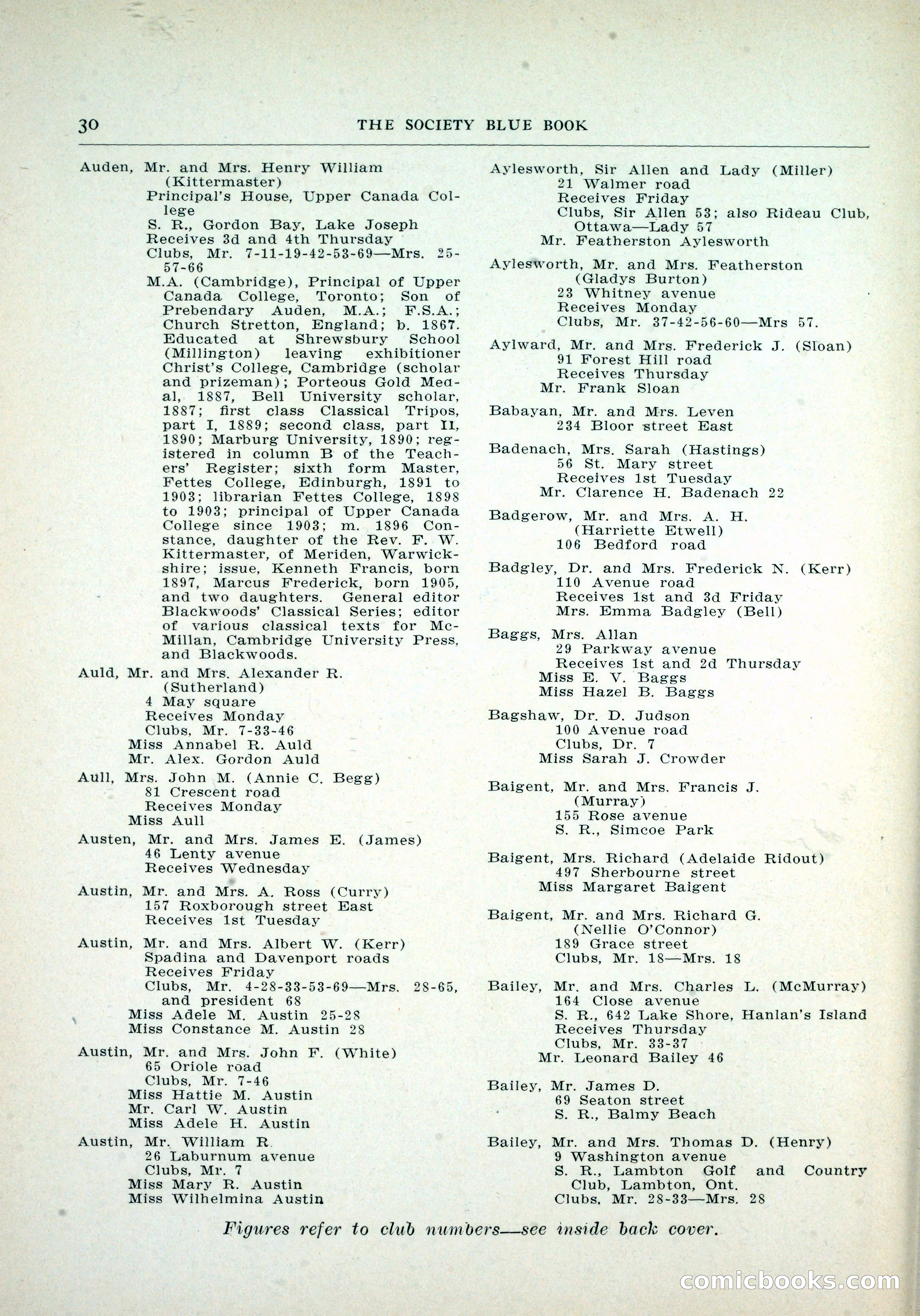 Dau's Blue Book, Toronto — page 22 of 264