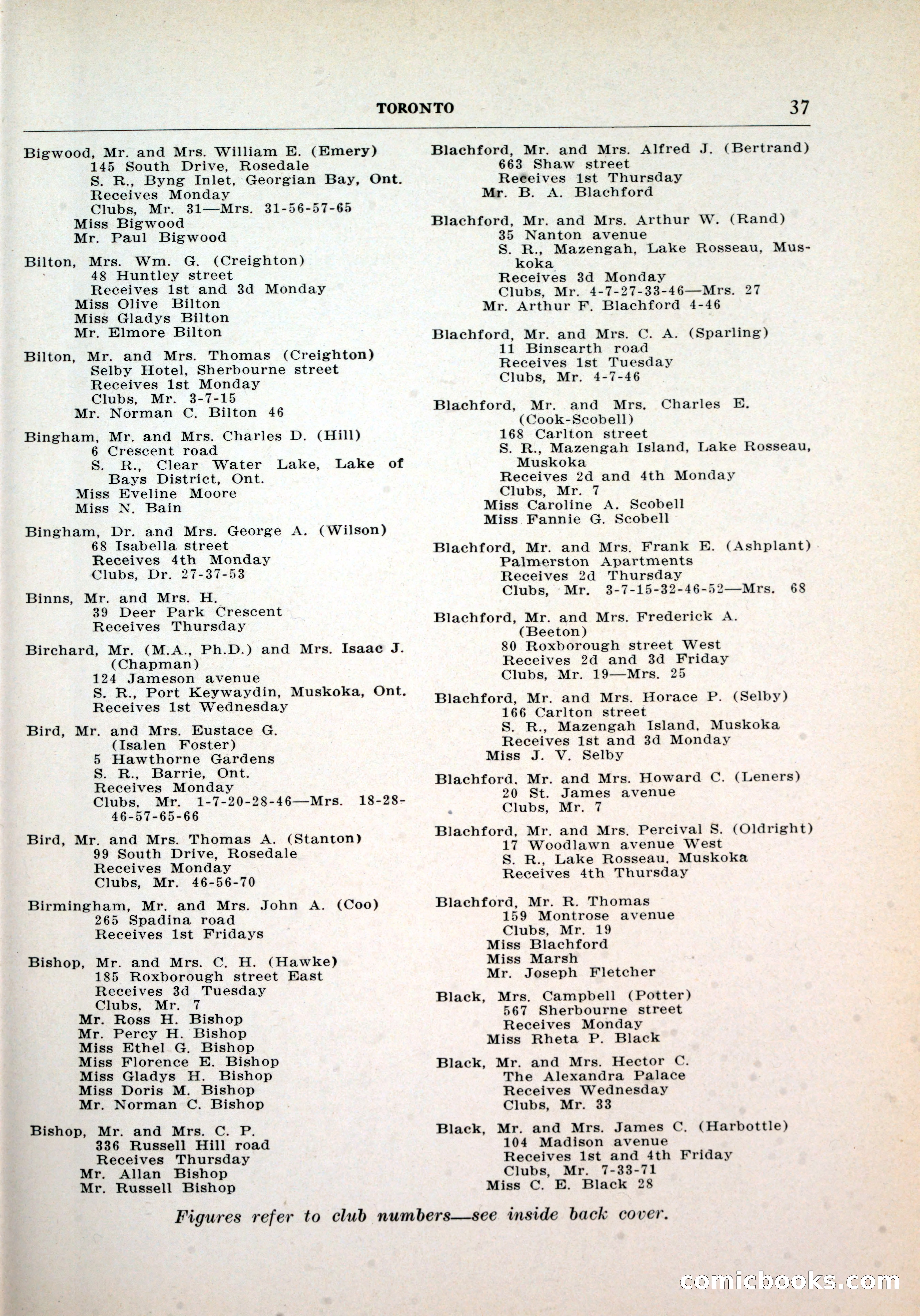 Dau's Blue Book, Toronto — page 29 of 264