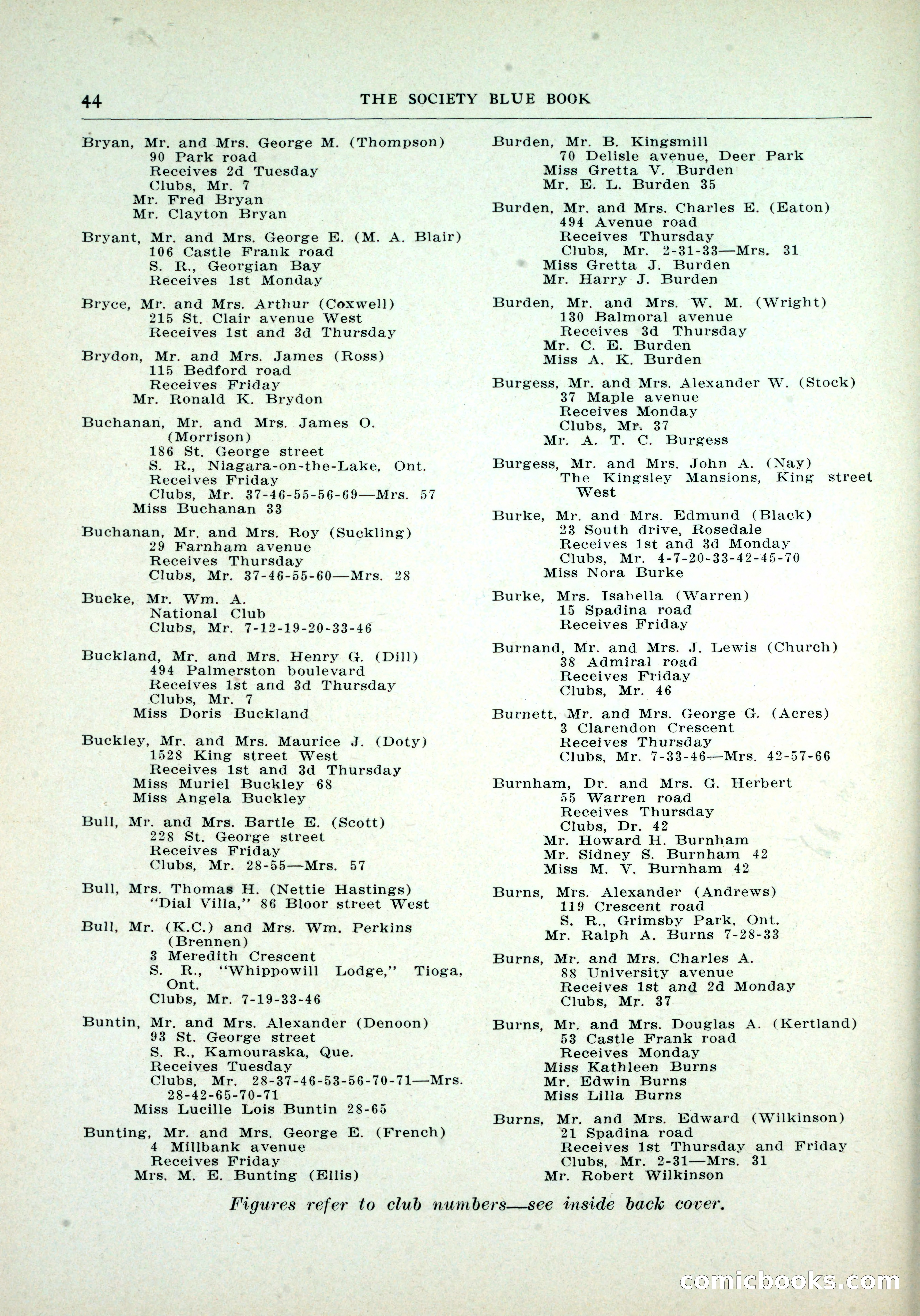 Dau's Blue Book, Toronto — page 36 of 264
