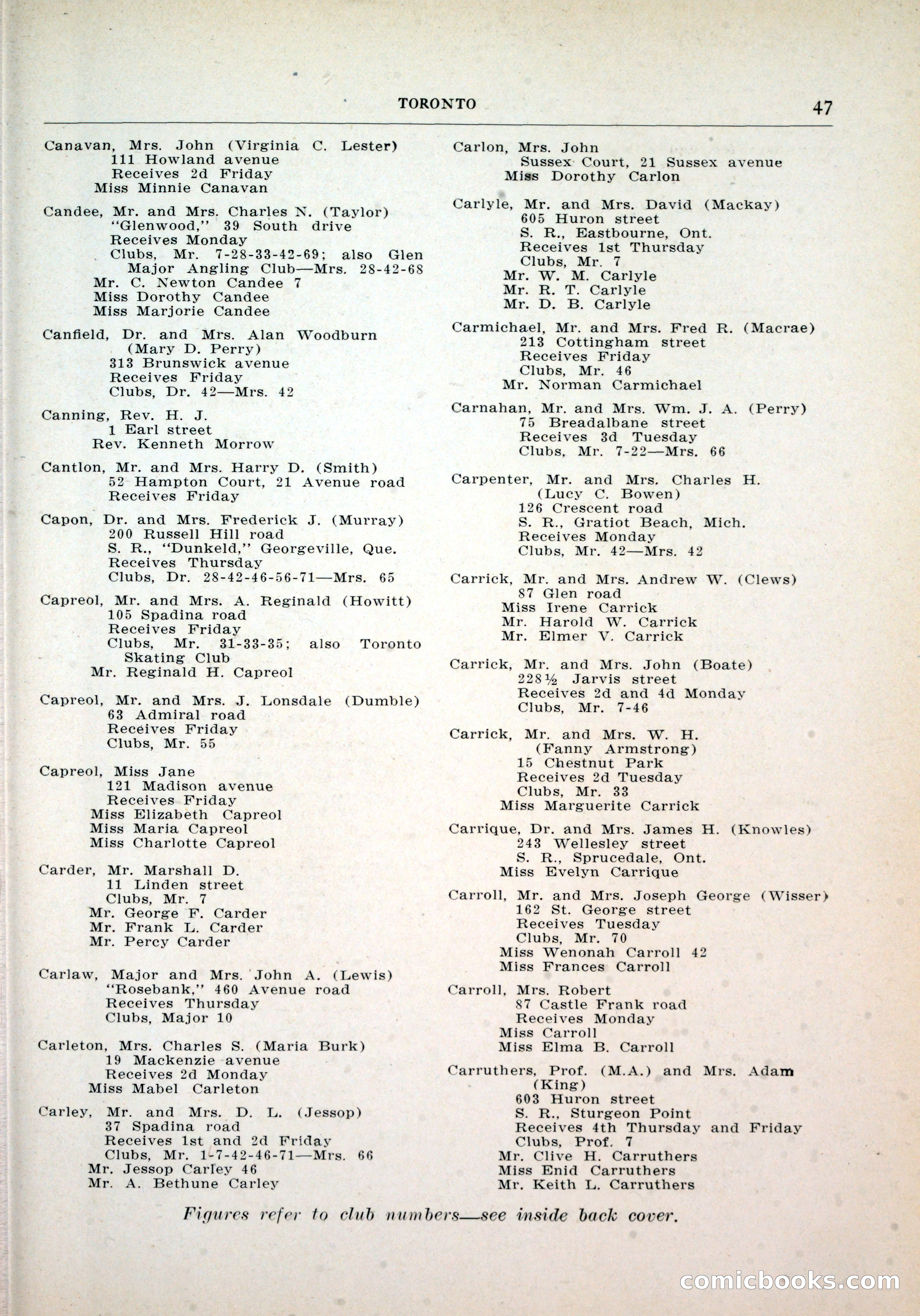 Dau's Blue Book, Toronto — page 39 of 264