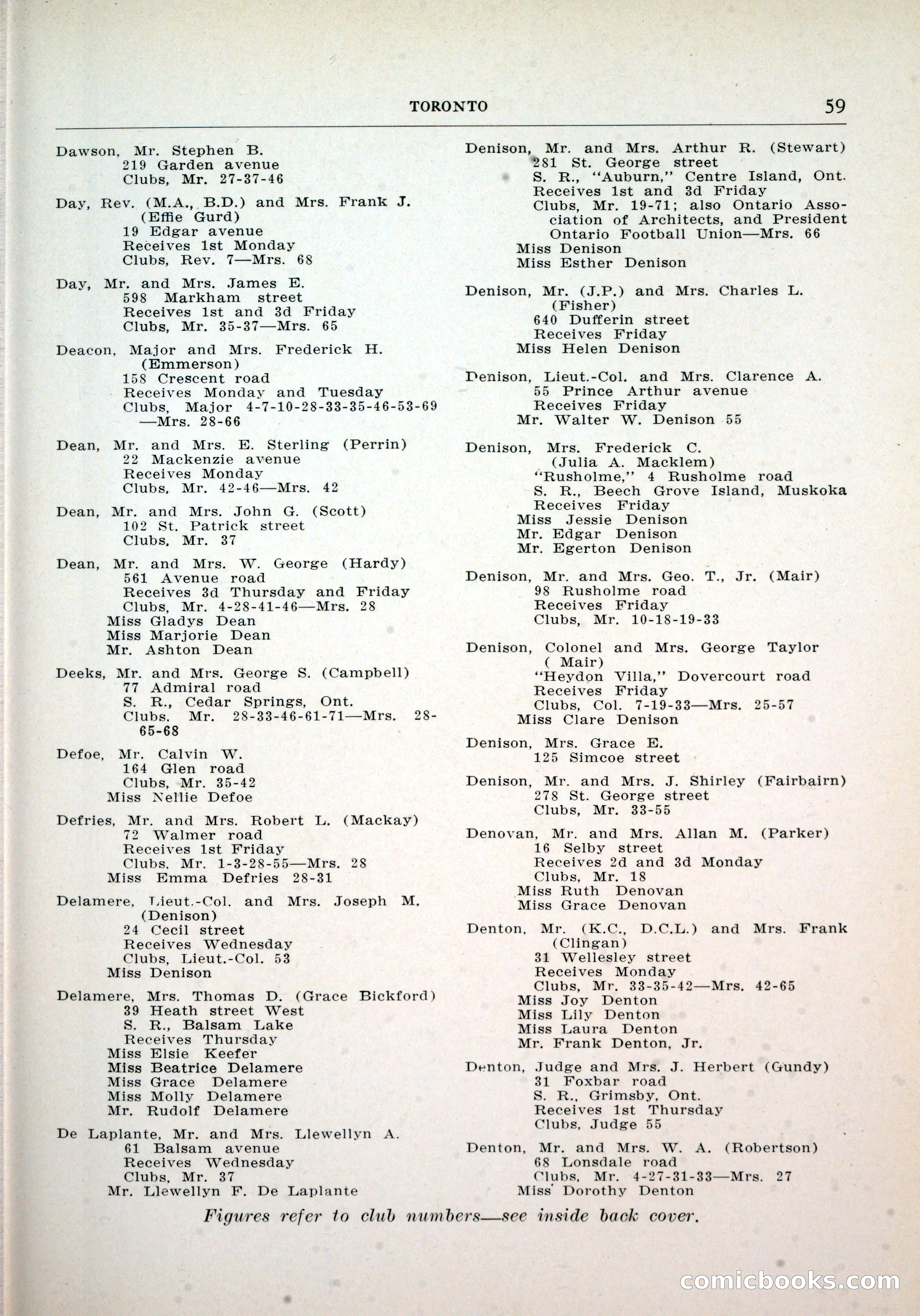 Dau's Blue Book, Toronto — page 51 of 264