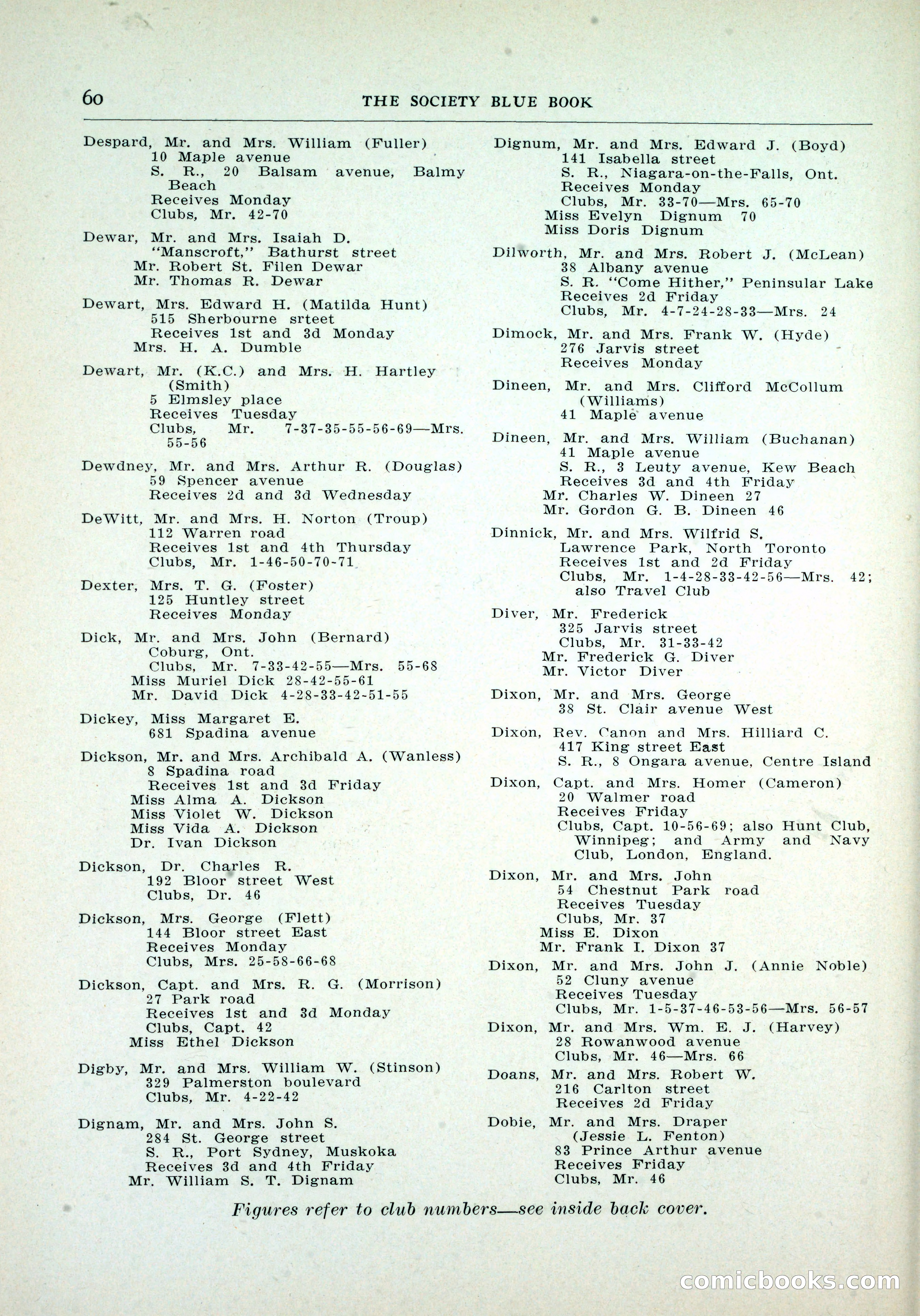 Dau's Blue Book, Toronto — page 52 of 264