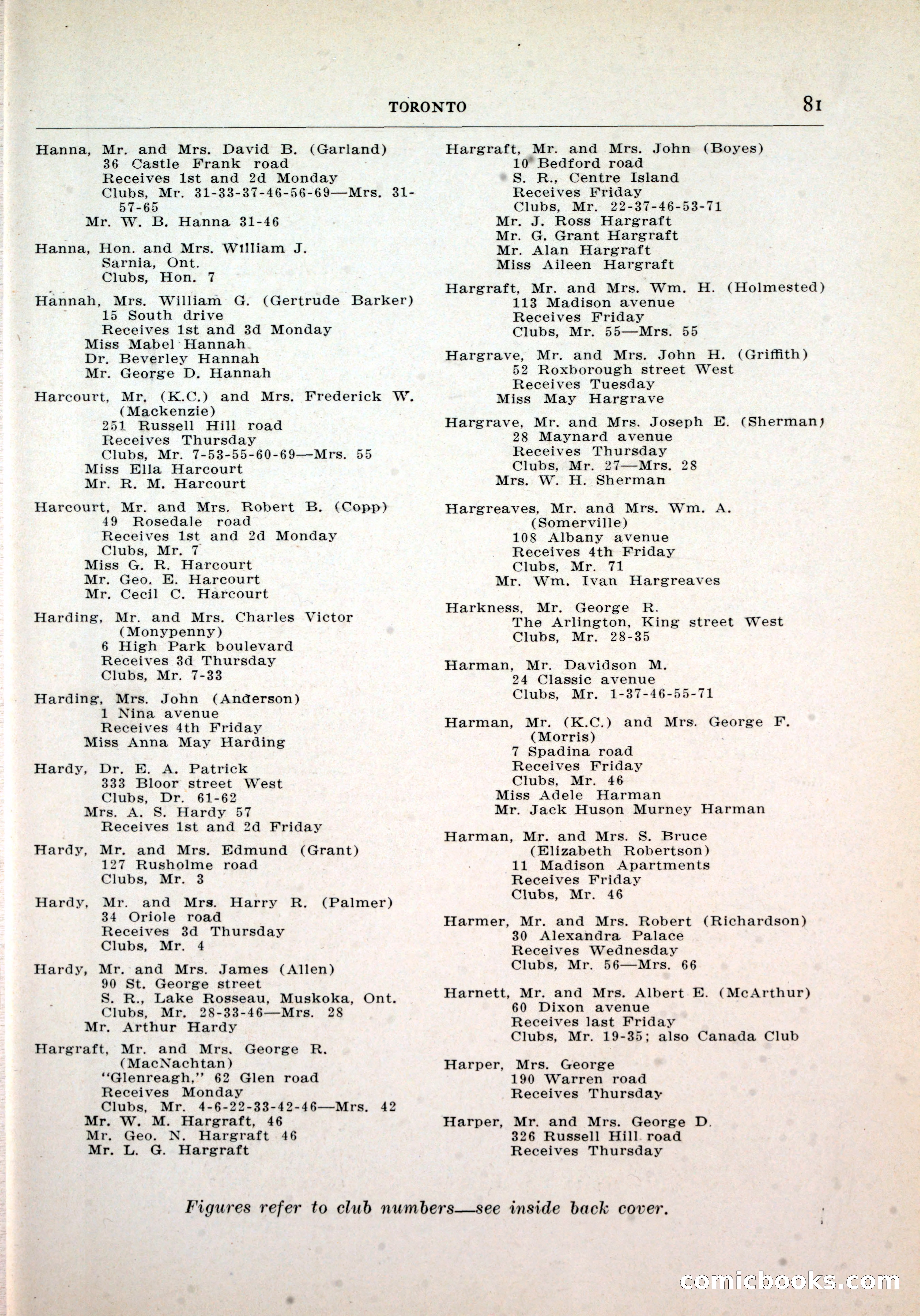 Dau's Blue Book, Toronto — page 73 of 264