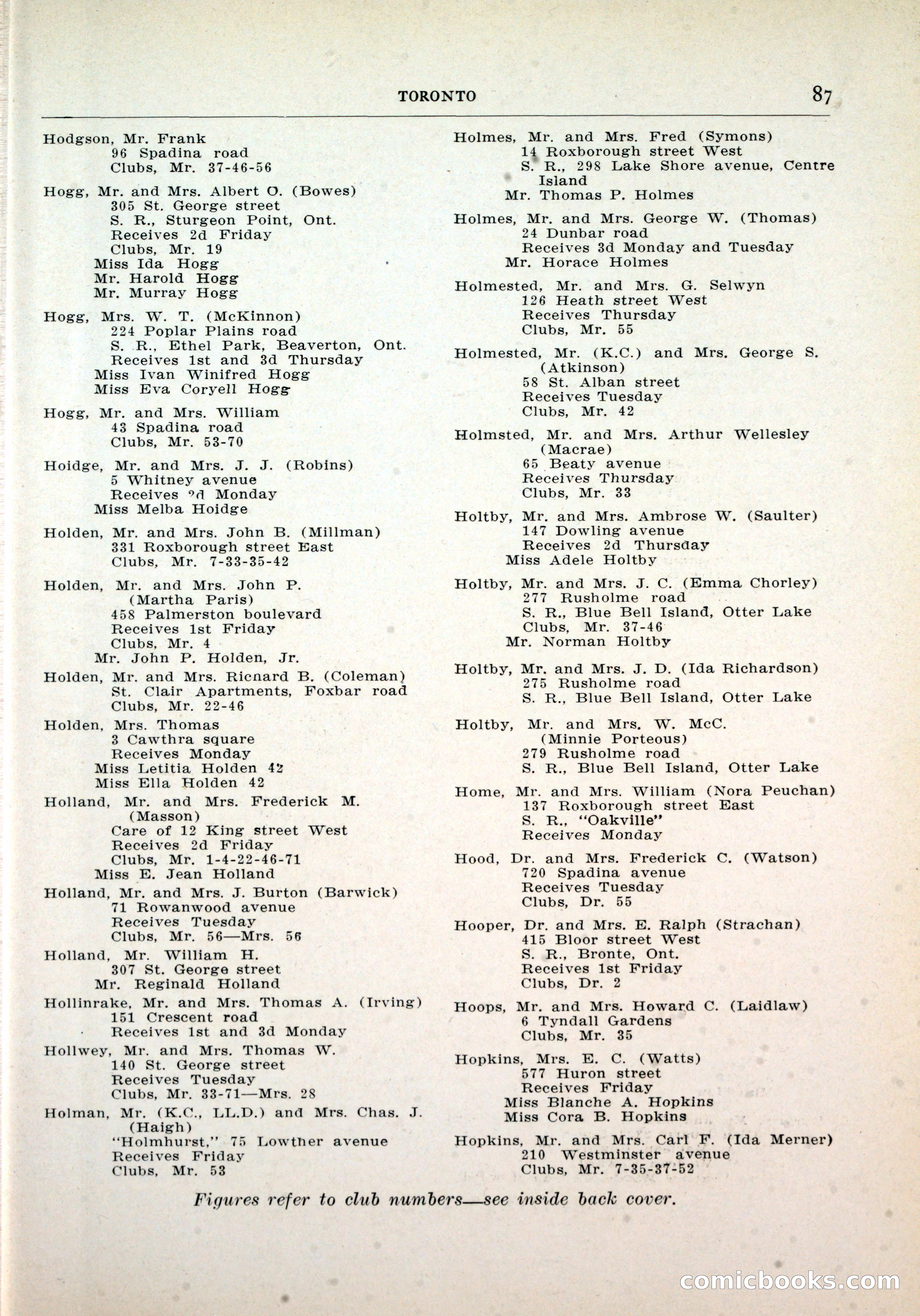 Dau's Blue Book, Toronto — page 79 of 264