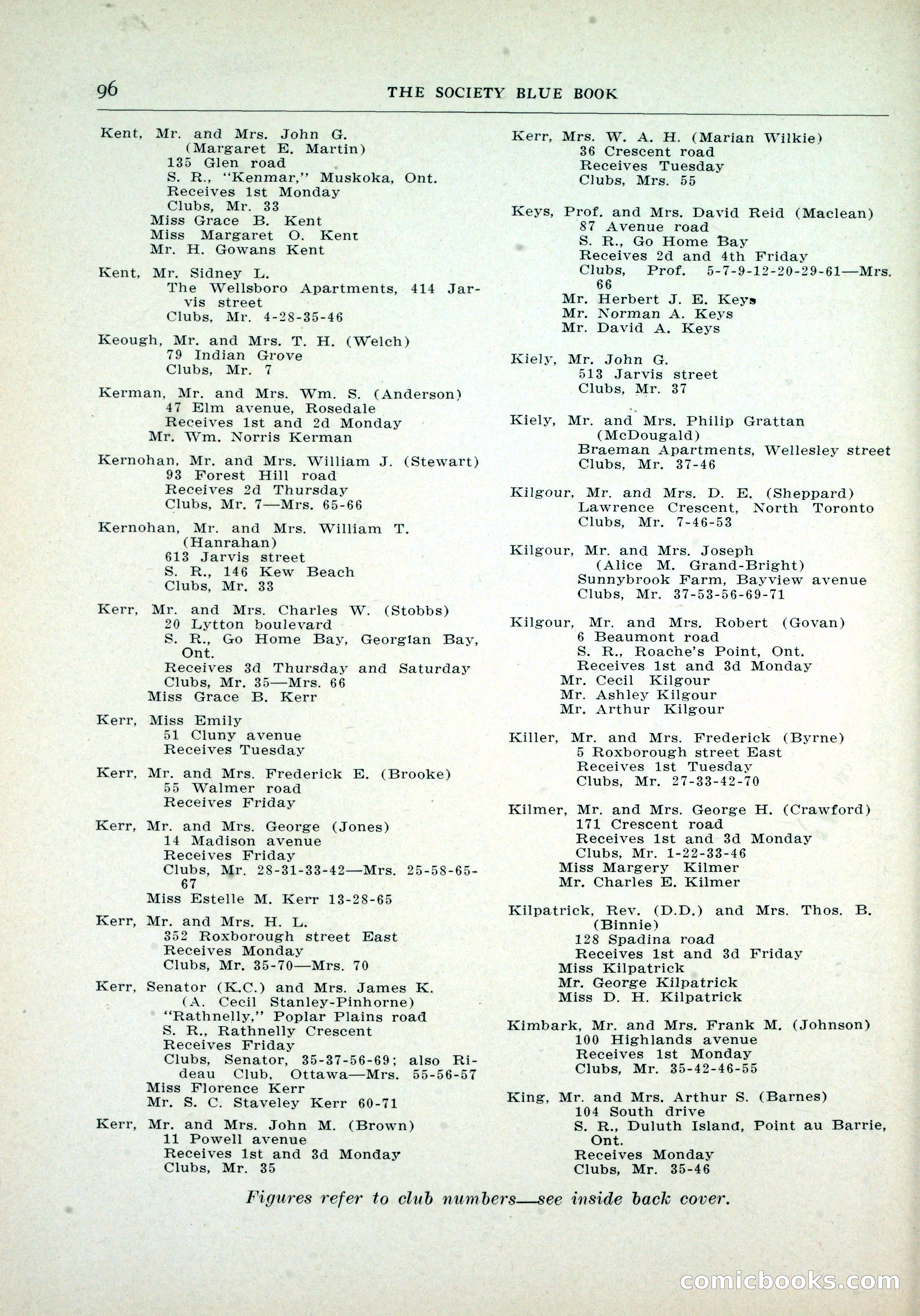 Dau's Blue Book, Toronto — page 88 of 264