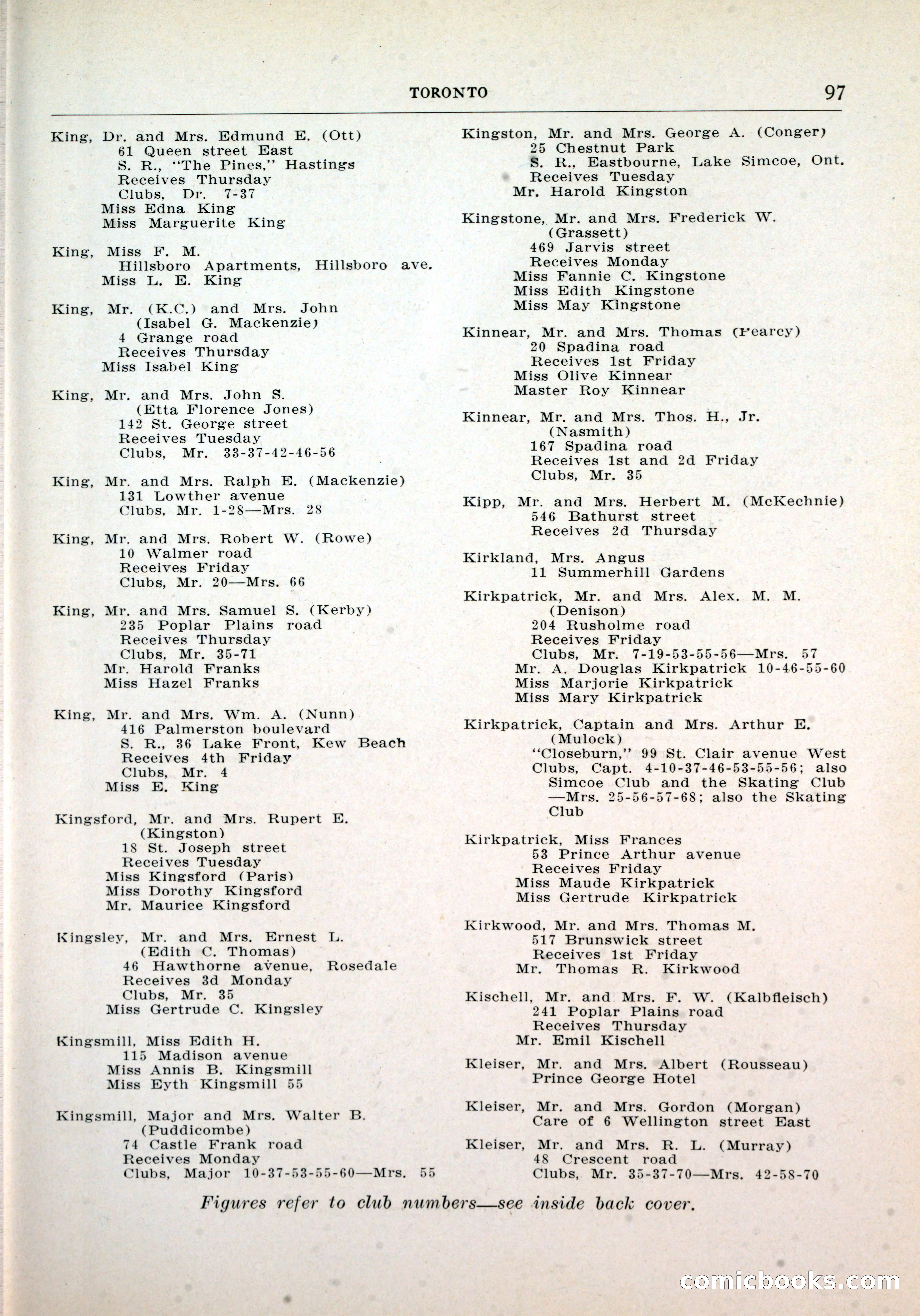 Dau's Blue Book, Toronto — page 89 of 264