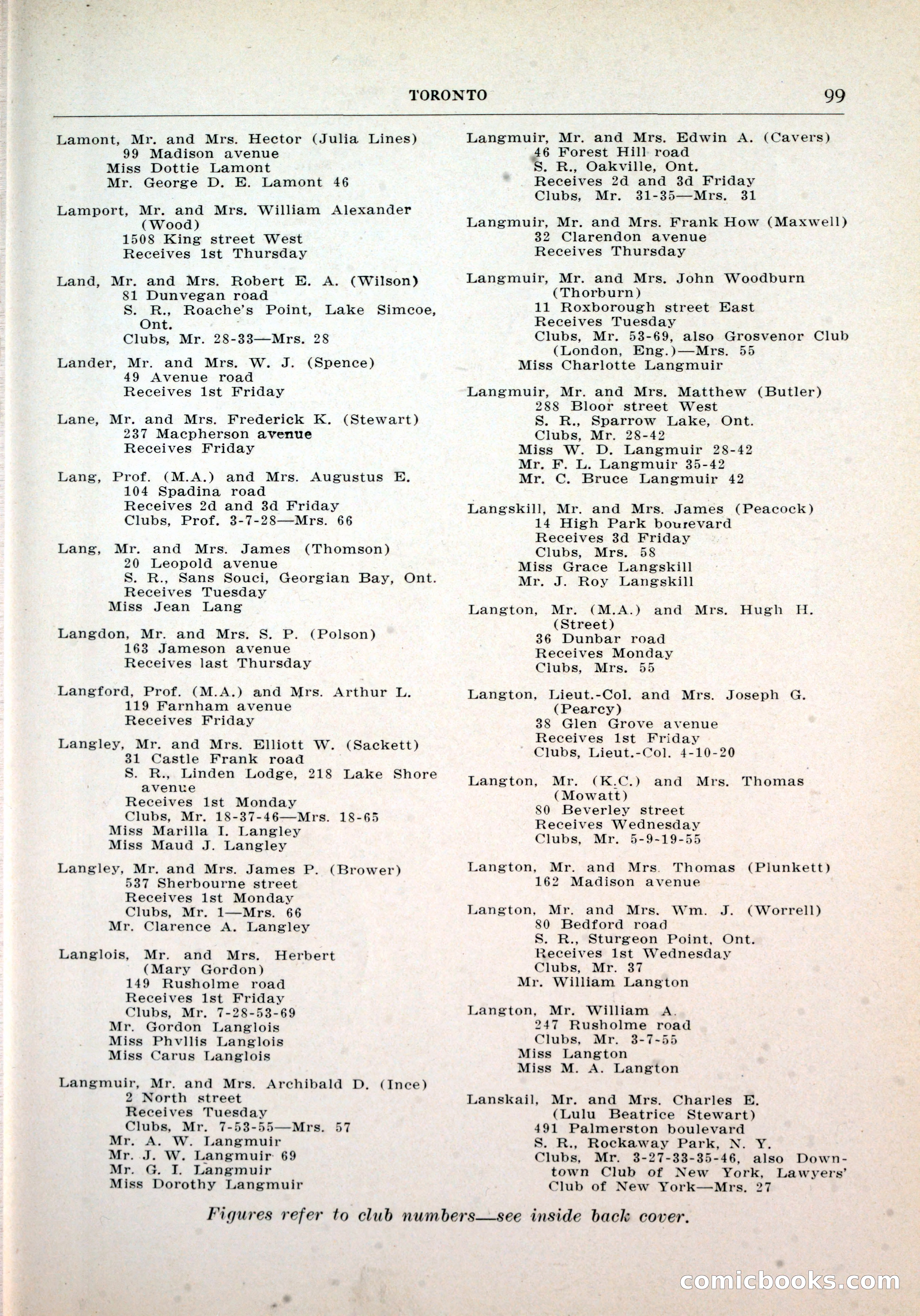 Dau's Blue Book, Toronto — page 91 of 264