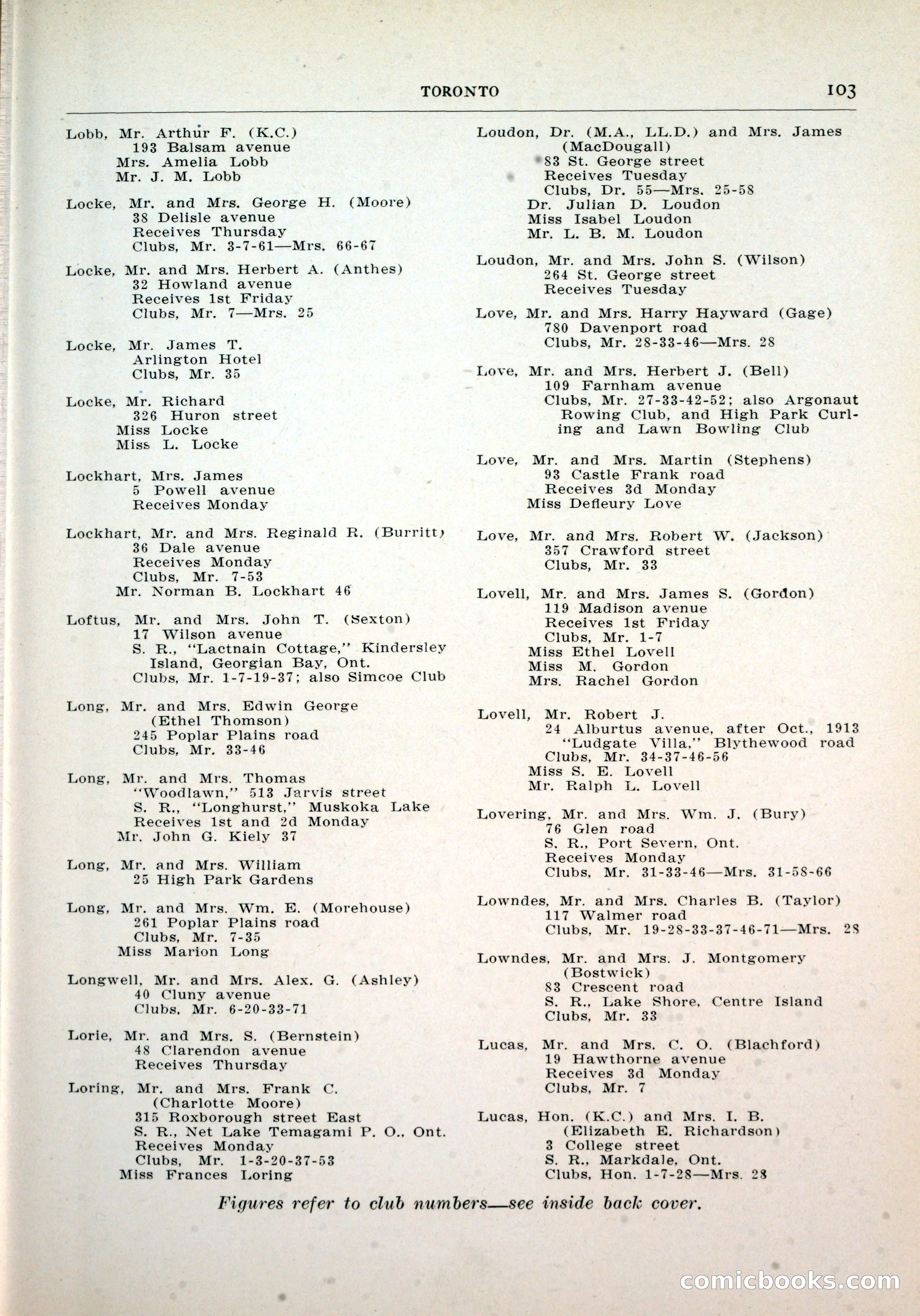Dau's Blue Book, Toronto — page 95 of 264