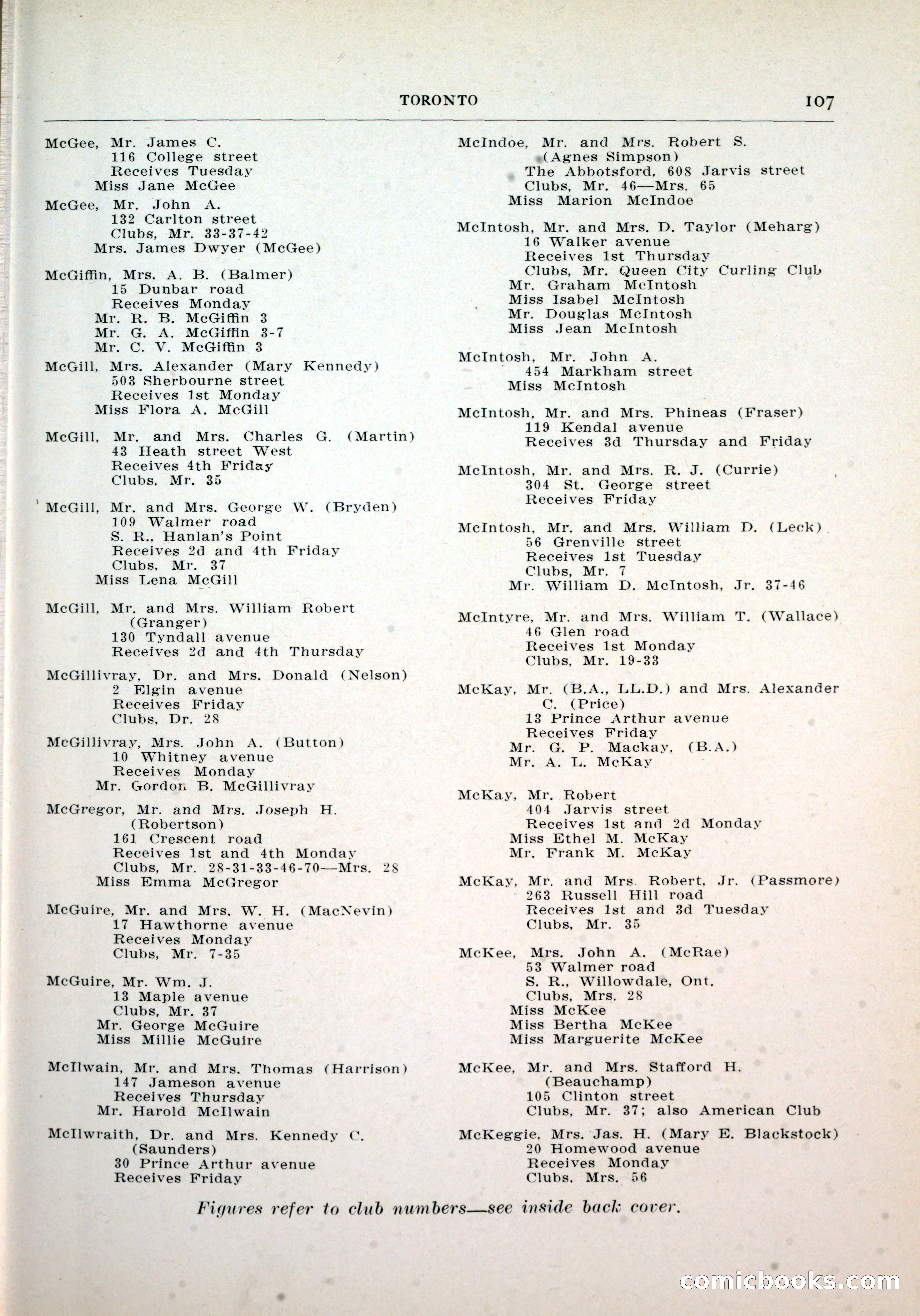 Dau's Blue Book, Toronto — page 99 of 264