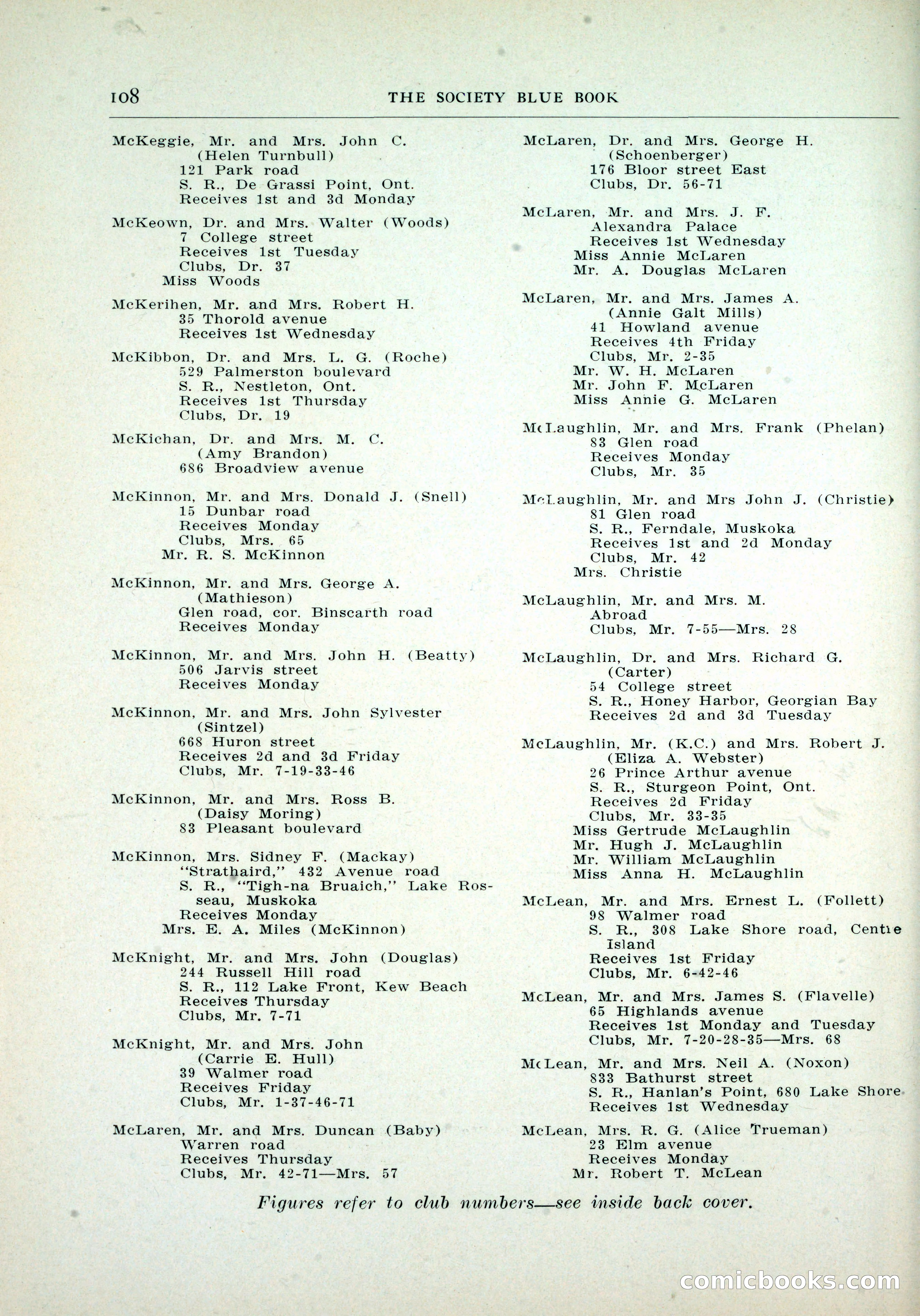 Dau's Blue Book, Toronto — page 100 of 264