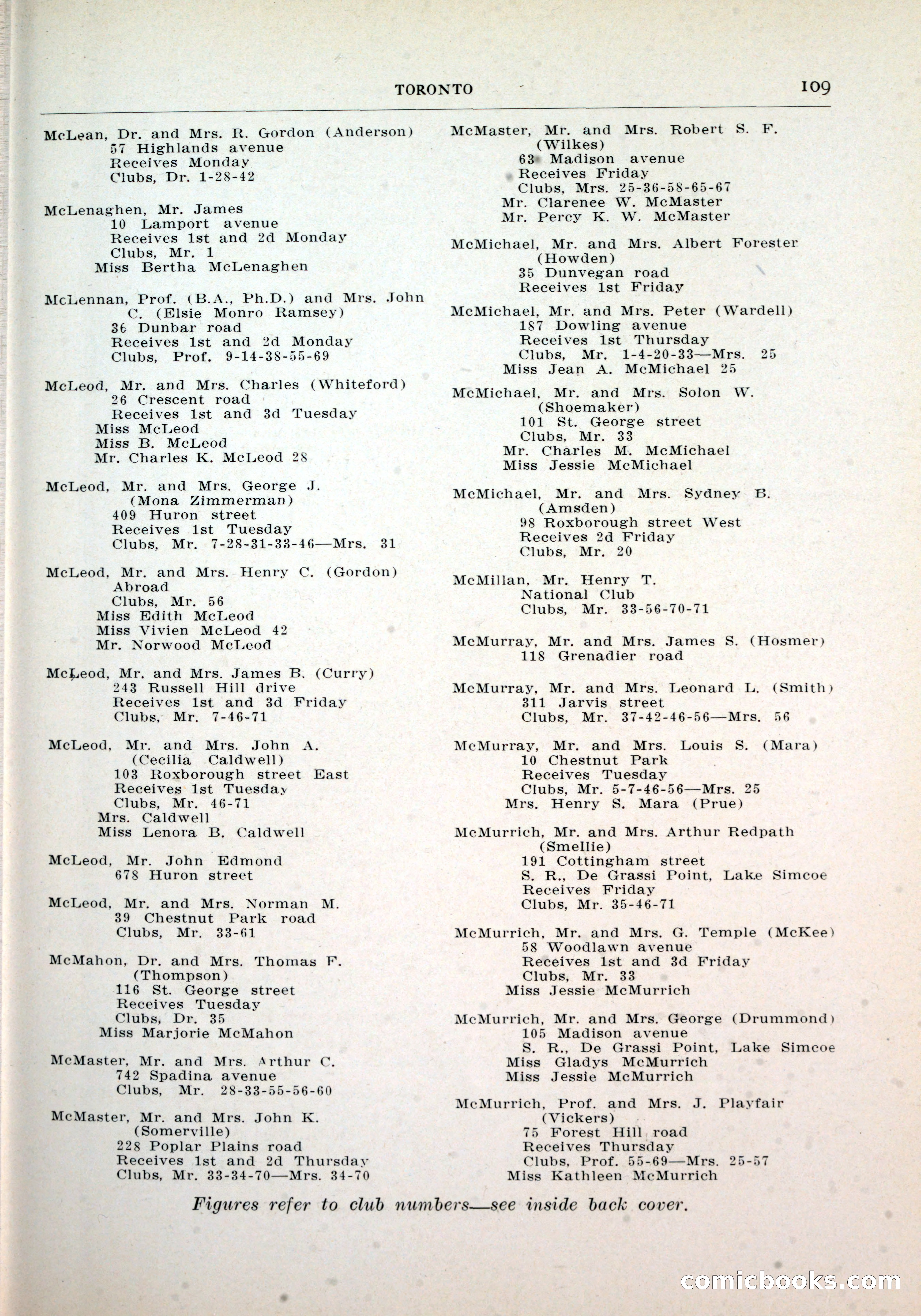 Dau's Blue Book, Toronto — page 101 of 264