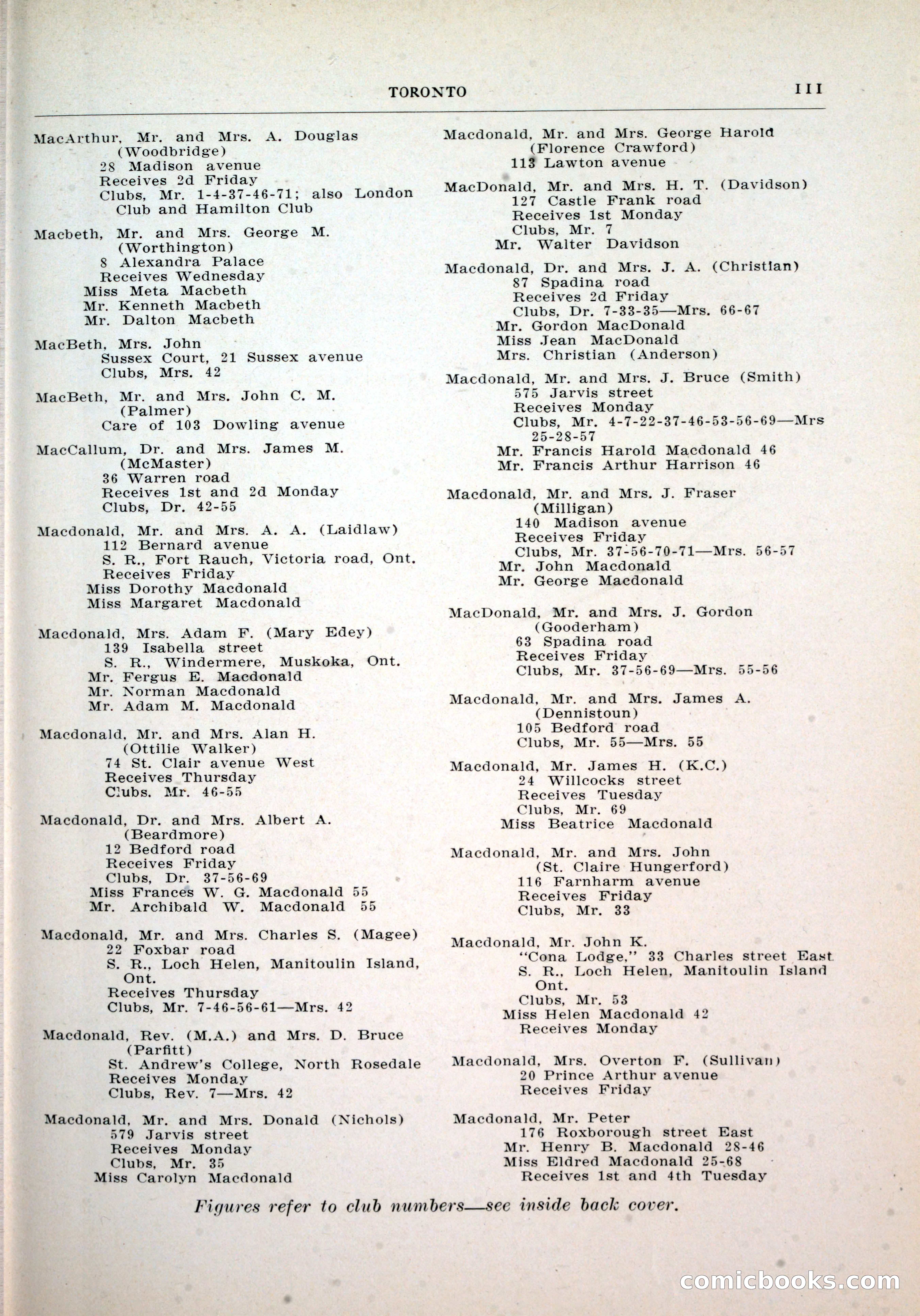Dau's Blue Book, Toronto — page 103 of 264