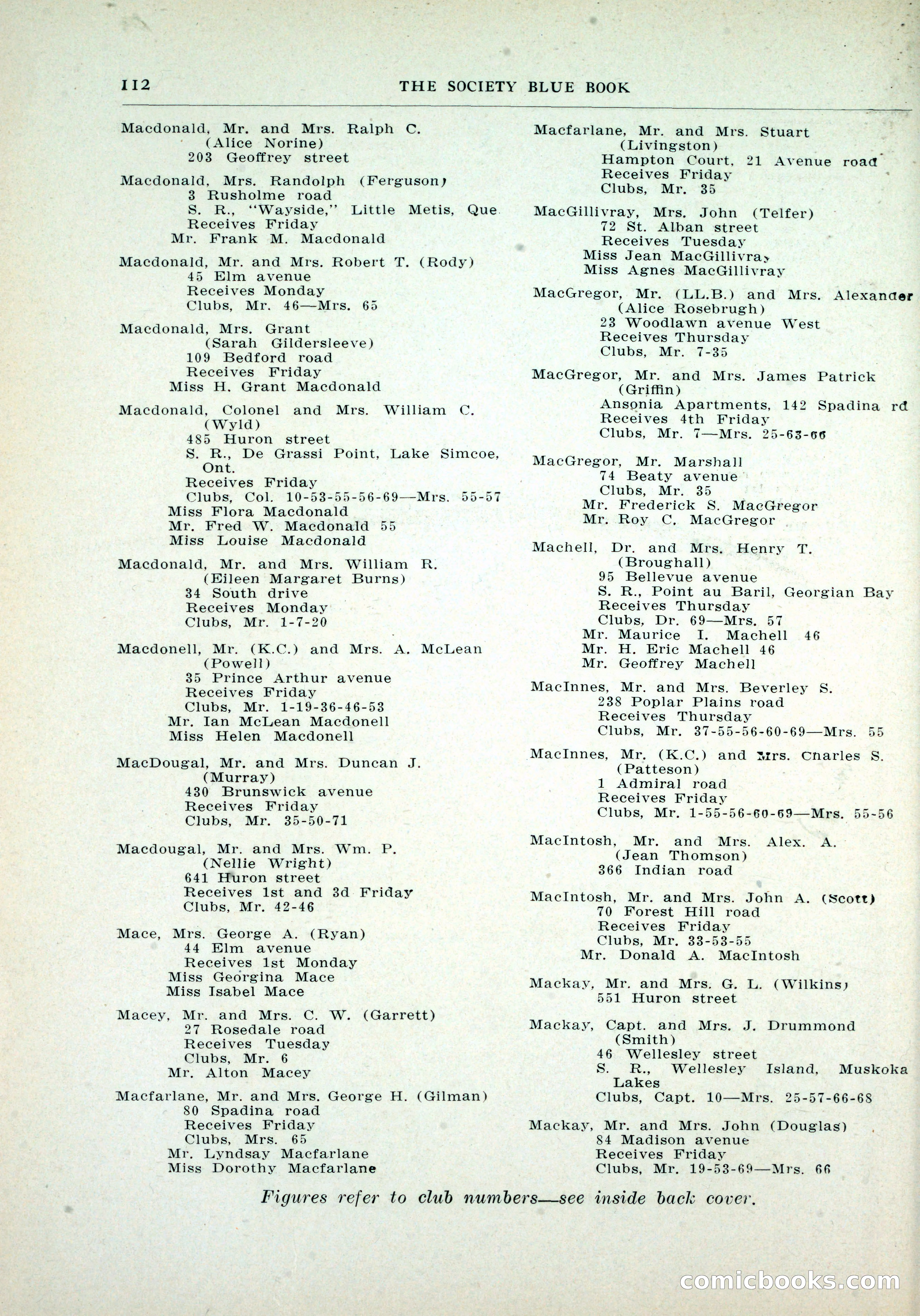 Dau's Blue Book, Toronto — page 104 of 264