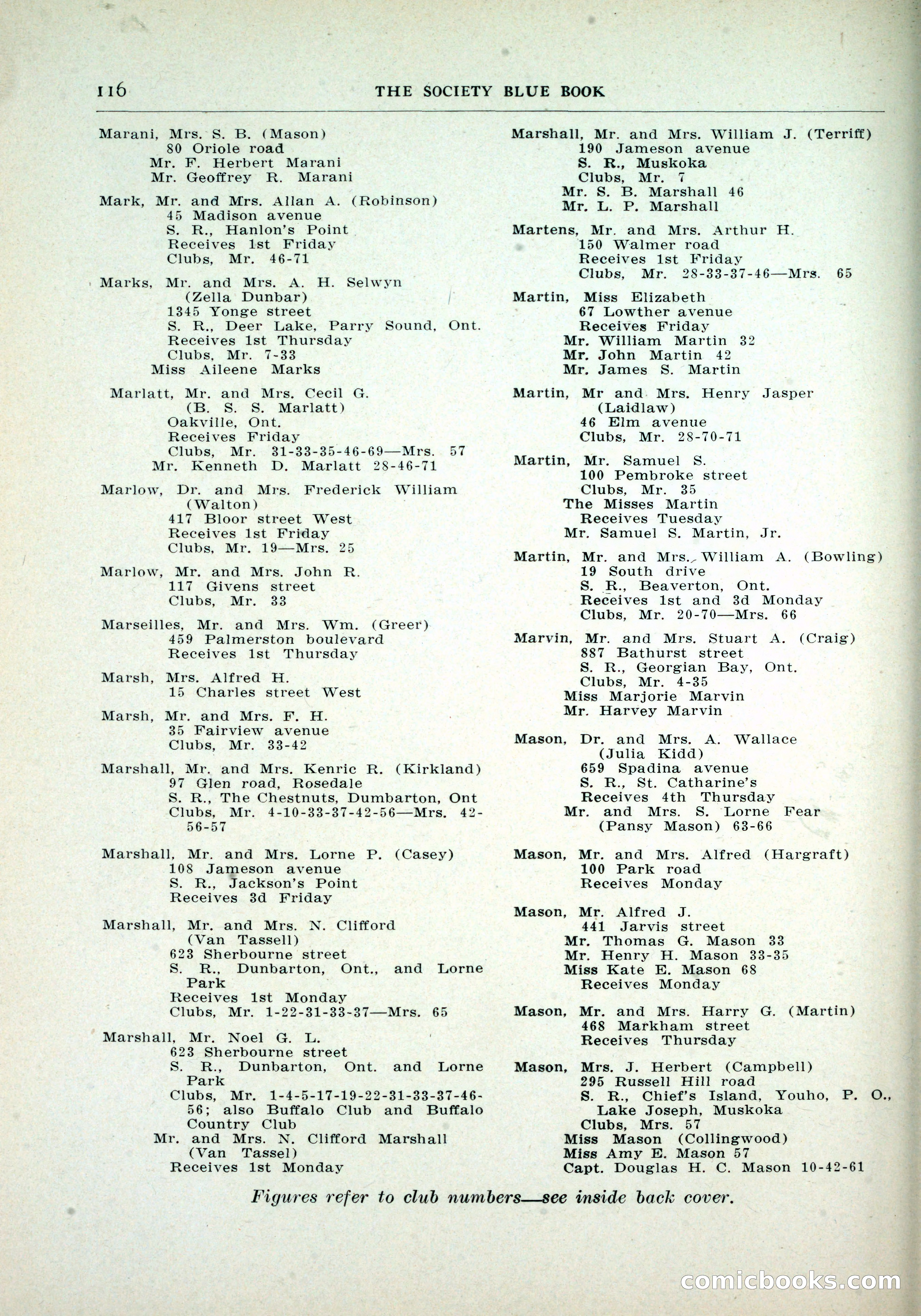 Dau's Blue Book, Toronto — page 108 of 264