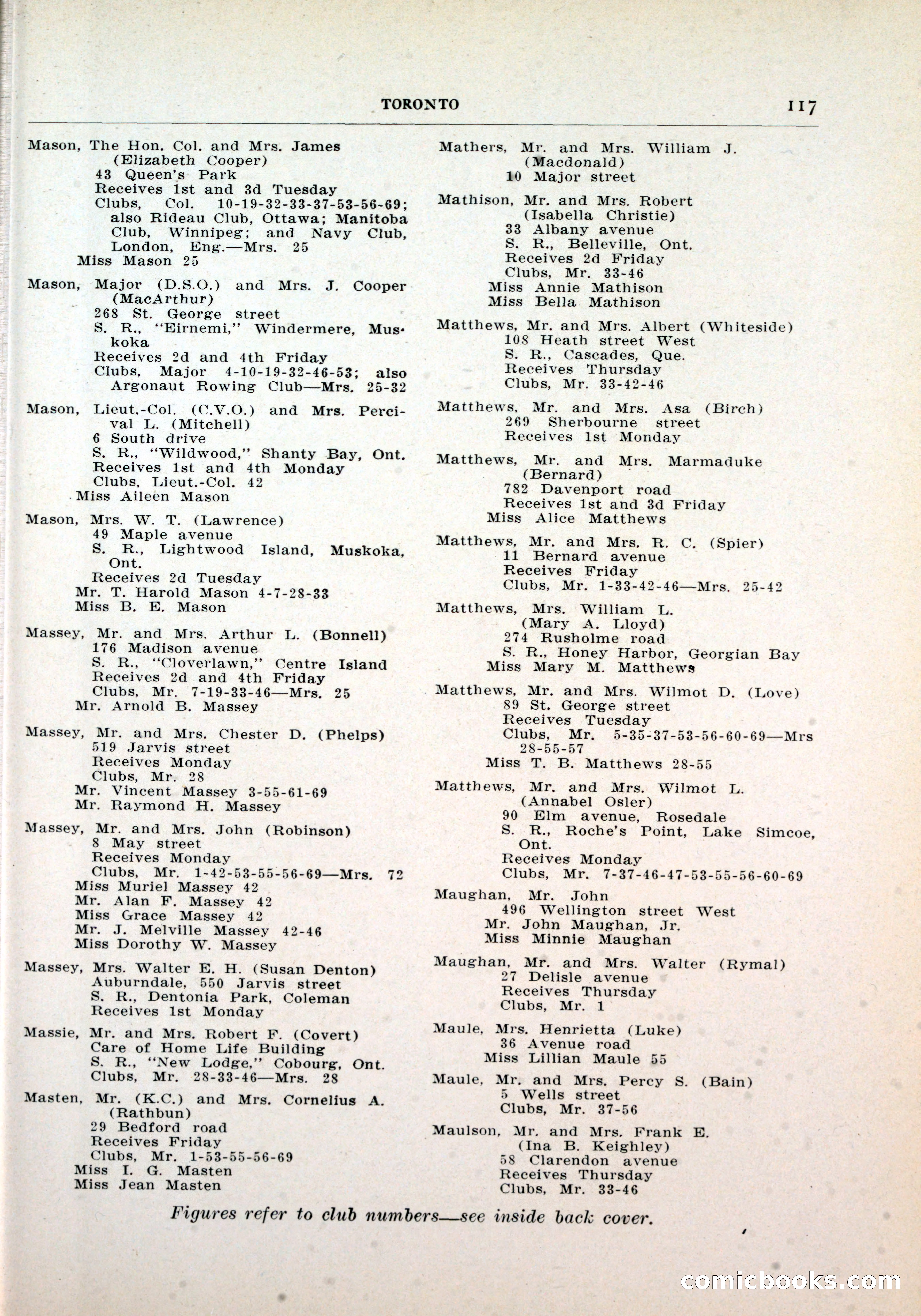 Dau's Blue Book, Toronto — page 109 of 264