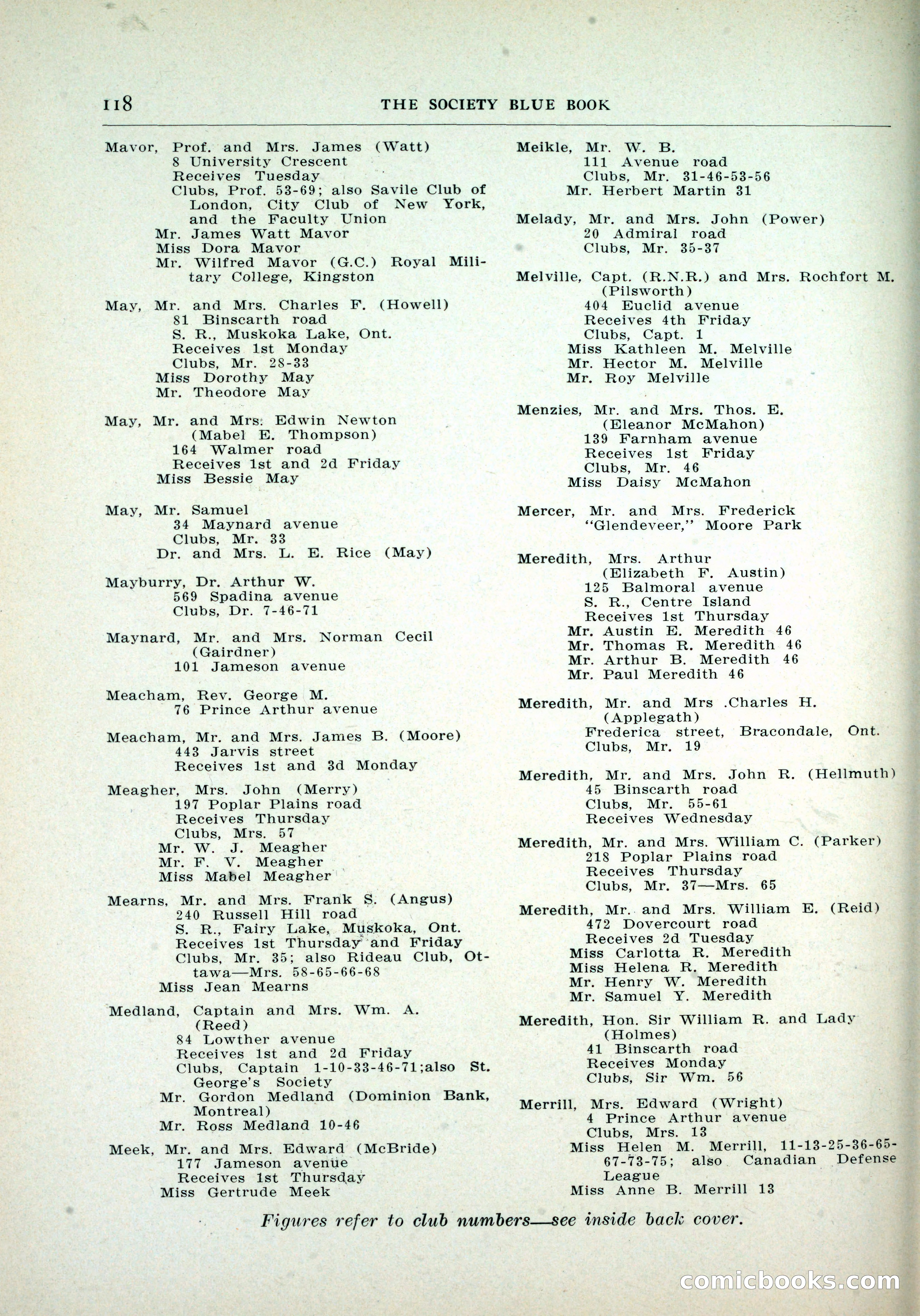 Dau's Blue Book, Toronto — page 110 of 264