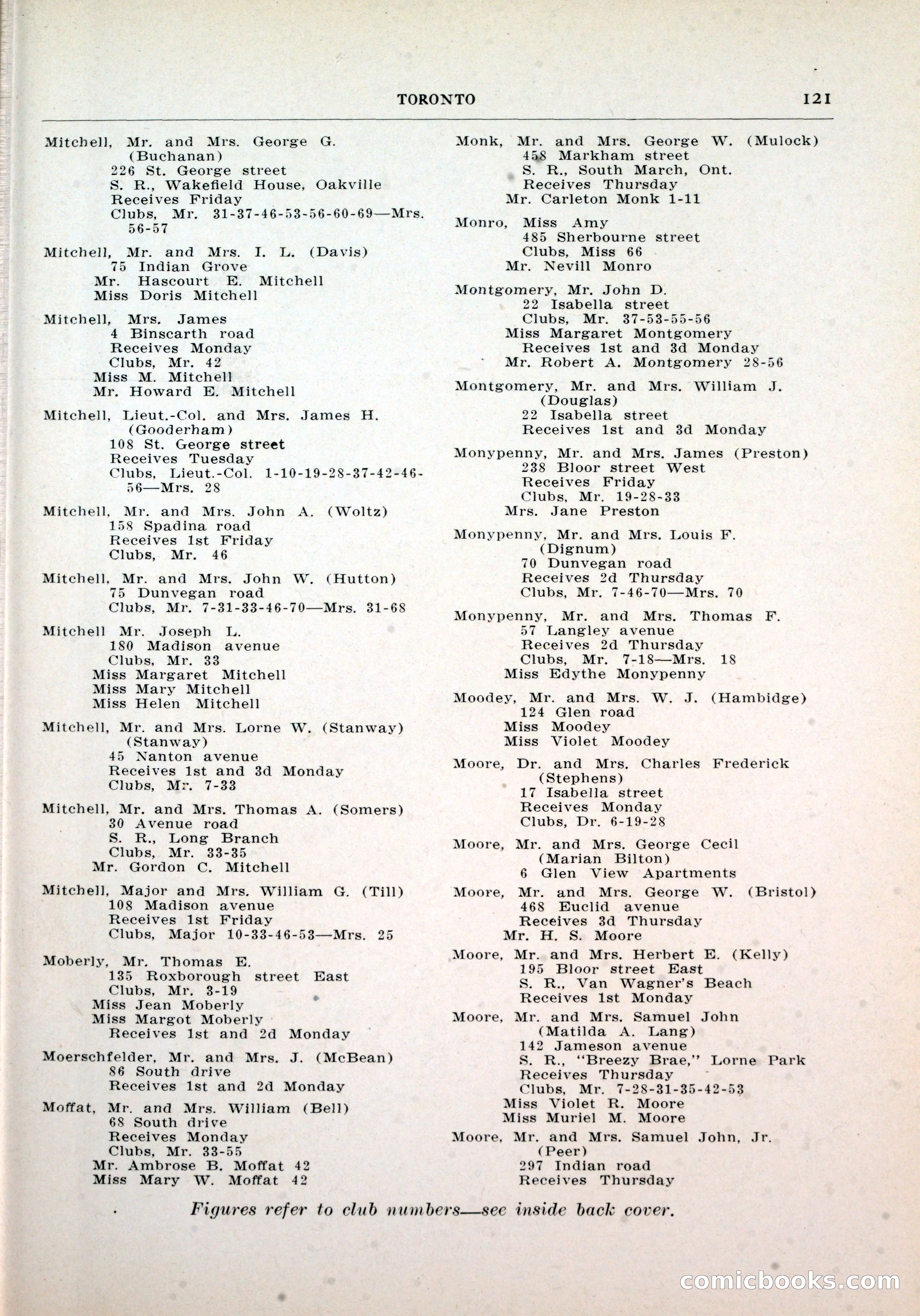 Dau's Blue Book, Toronto — page 113 of 264