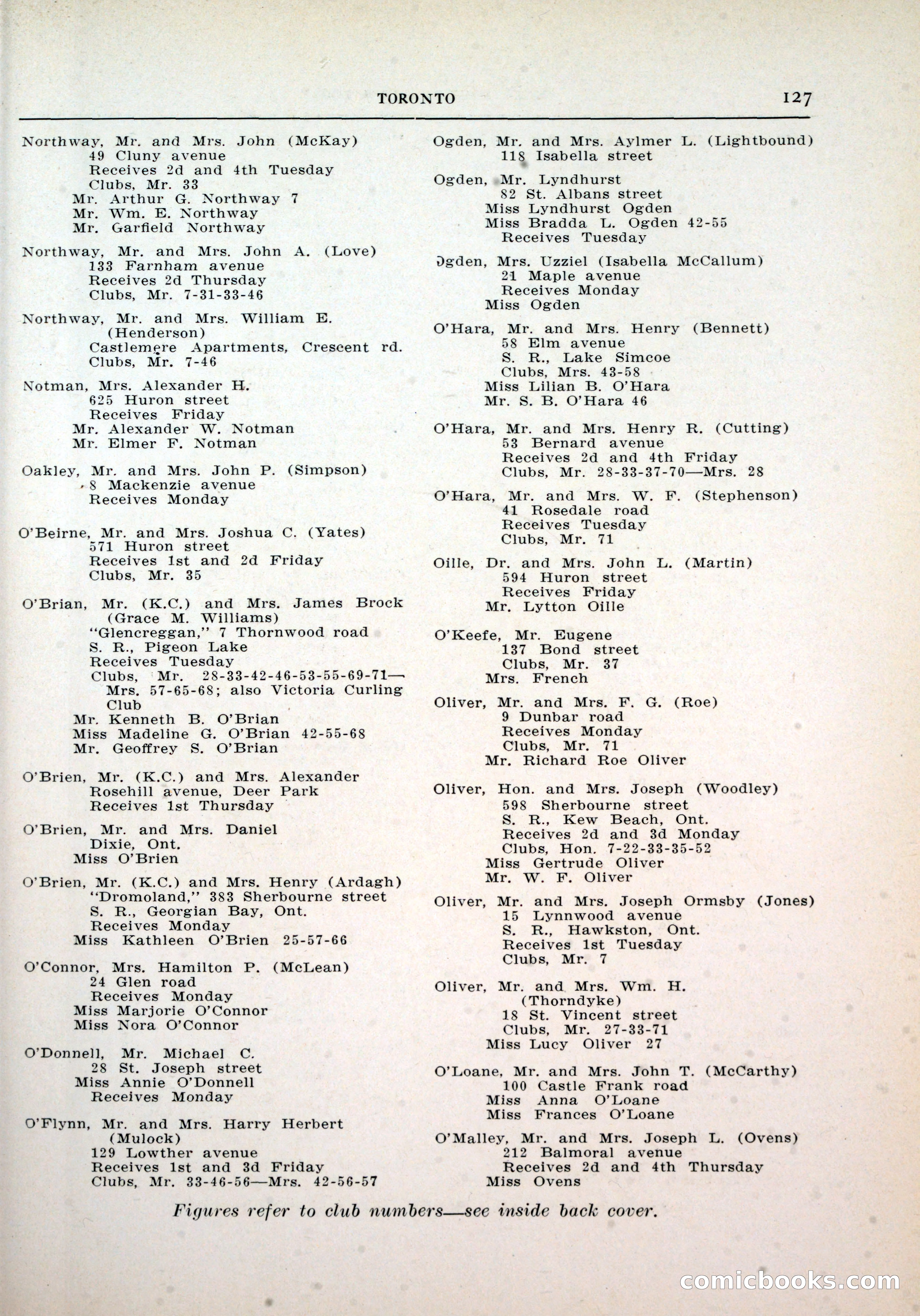 Dau's Blue Book, Toronto — page 119 of 264